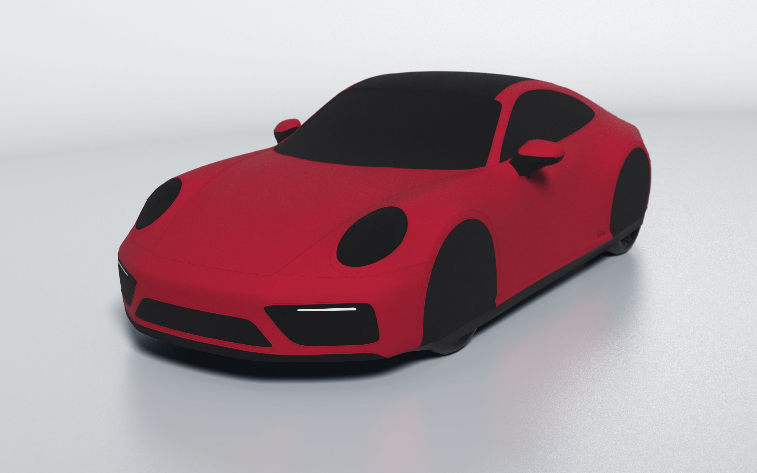 Goodwool tailor-made car cover for Porsche 911 (992.1) Carrera GTS — Red 130