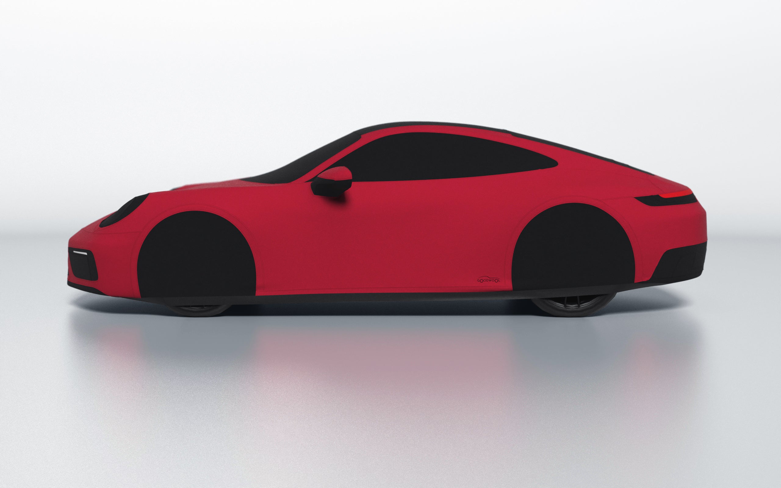 Goodwool tailor-made car cover for Porsche 911 (992.1) Carrera GTS — Red 130