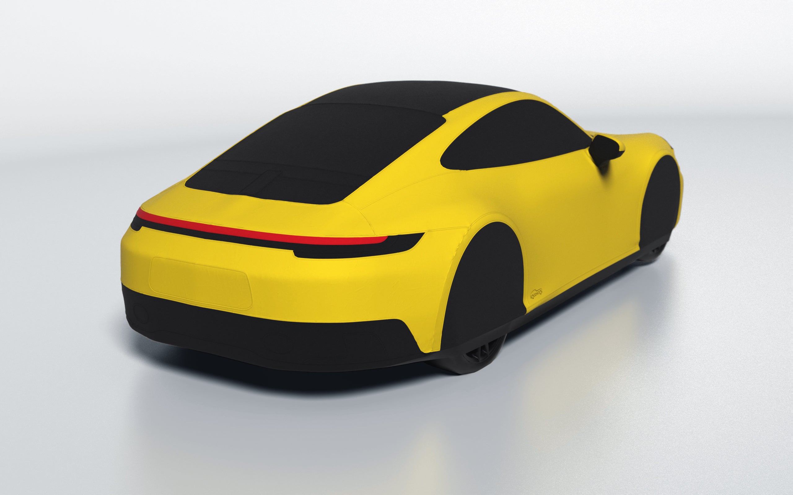 Goodwool tailor-made car cover for Porsche 911 (992.1) Carrera GTS — Yellow 340