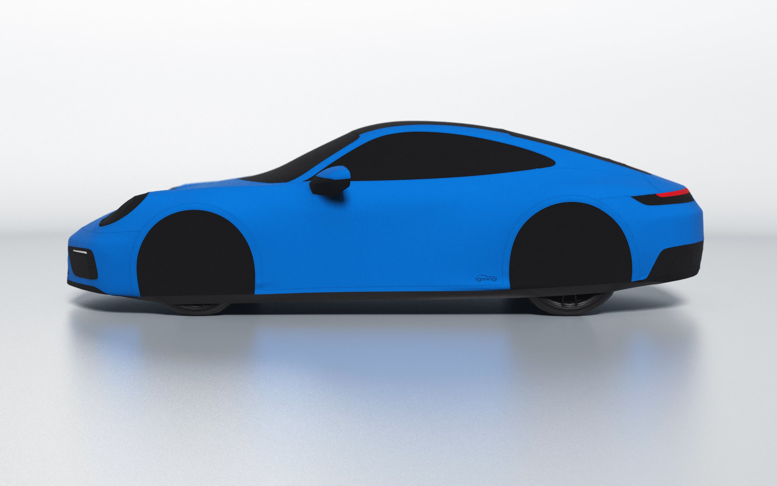 Goodwool tailor-made car cover for Porsche 911 (992.1) Carrera GTS — Blue 540