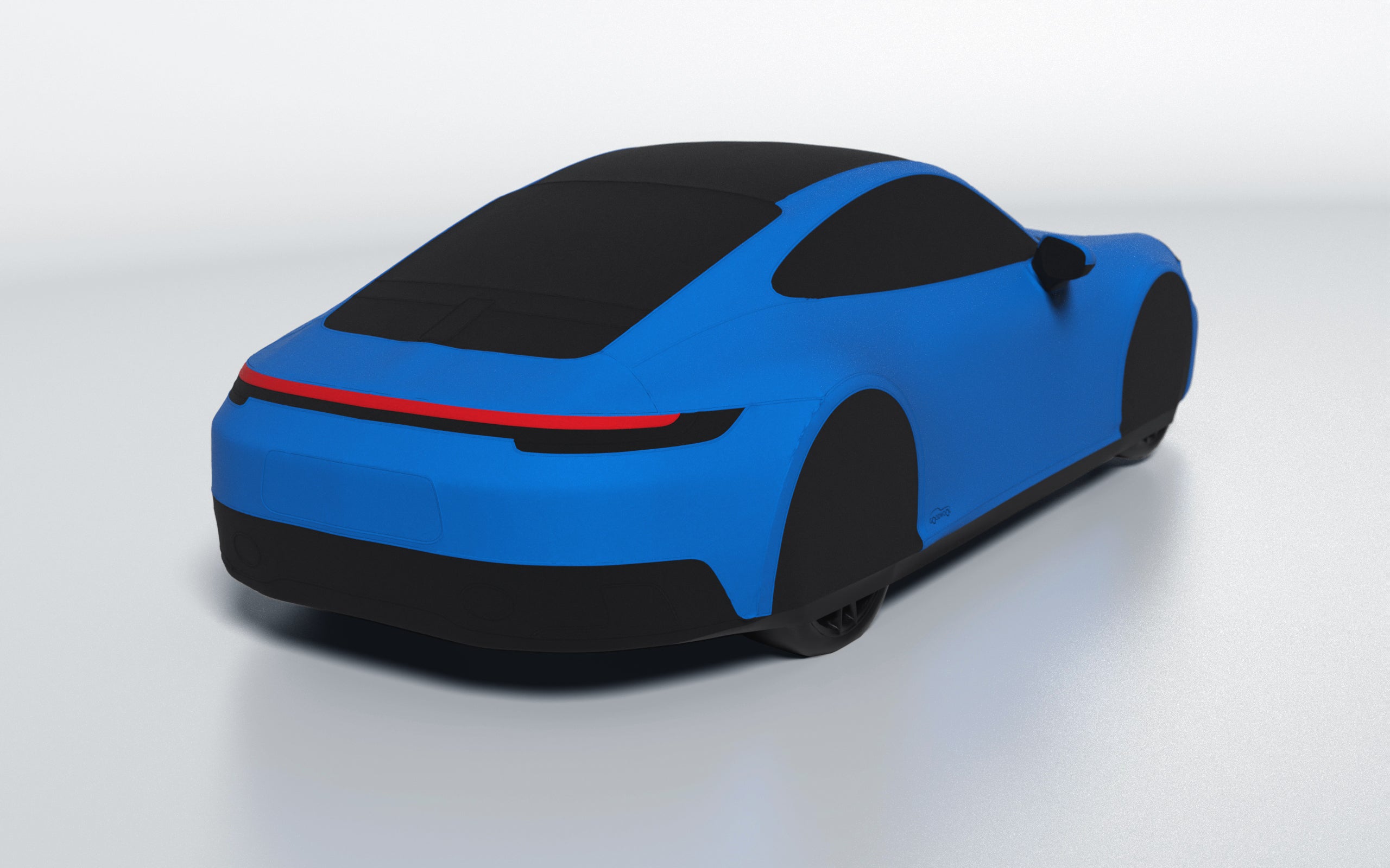 Goodwool tailor-made car cover for Porsche 911 (992.1) Carrera GTS — Blue 540