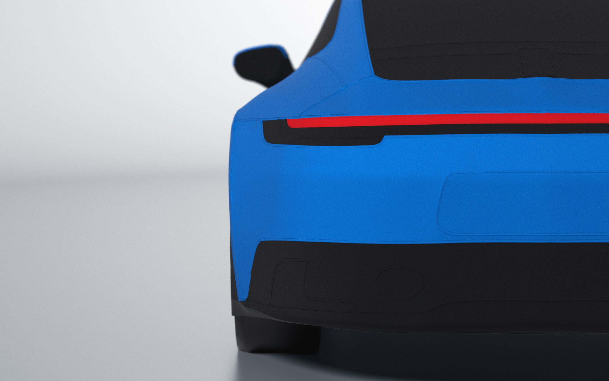 Goodwool tailor-made car cover for Porsche 911 (992.1) Carrera GTS — Blue 540
