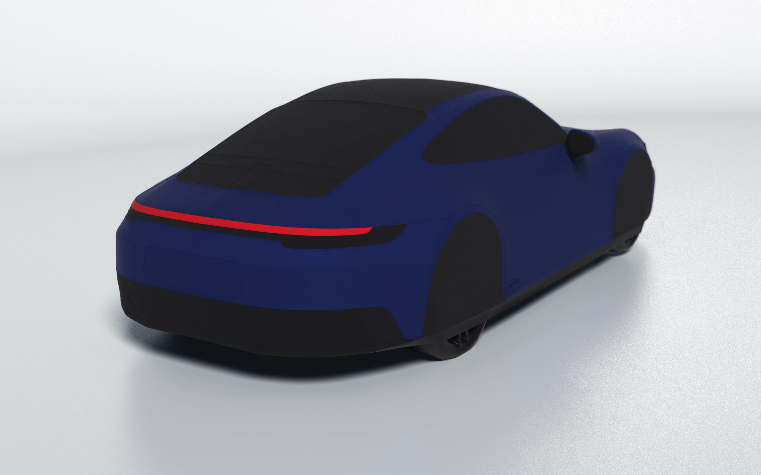 Goodwool tailor-made car cover for Porsche 911 (992.1) Carrera GTS — Blue 580