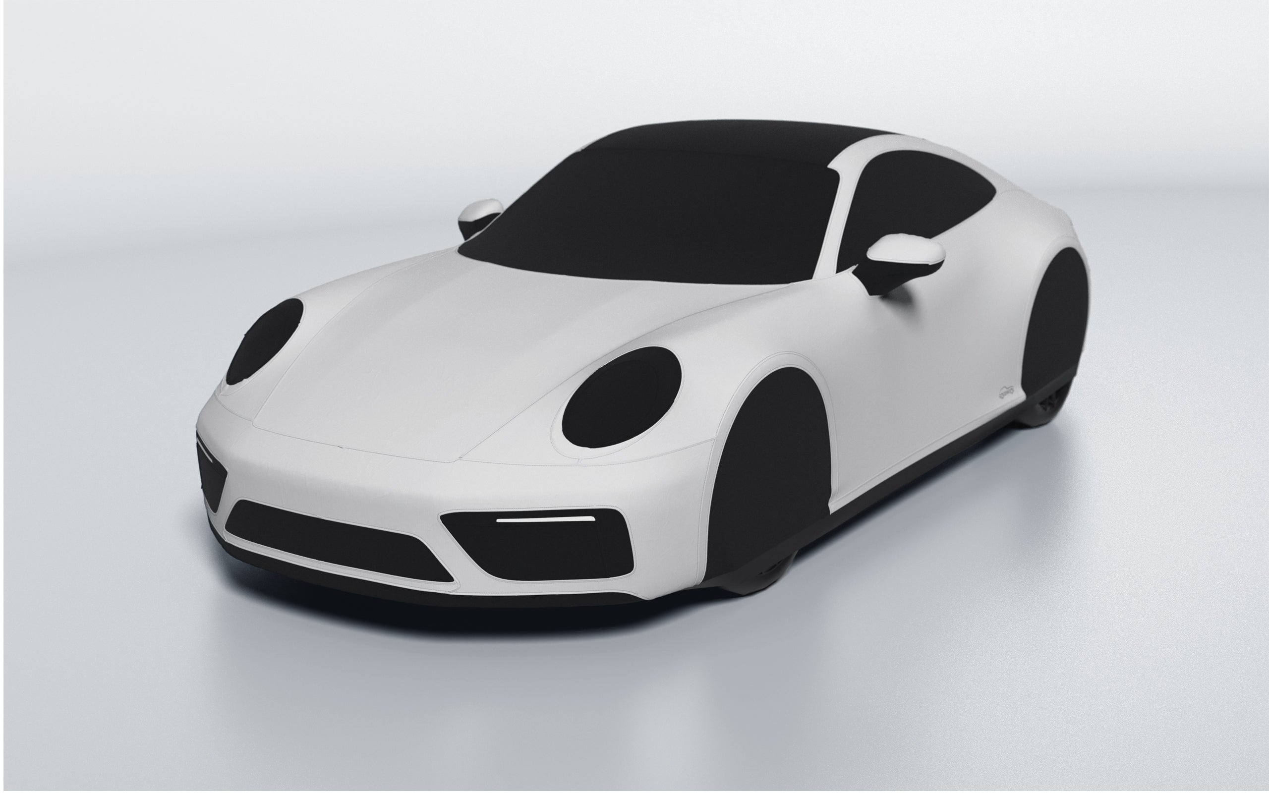 Goodwool tailor-made car cover for Porsche 911 (992.1) Carrera GTS — Grey 710