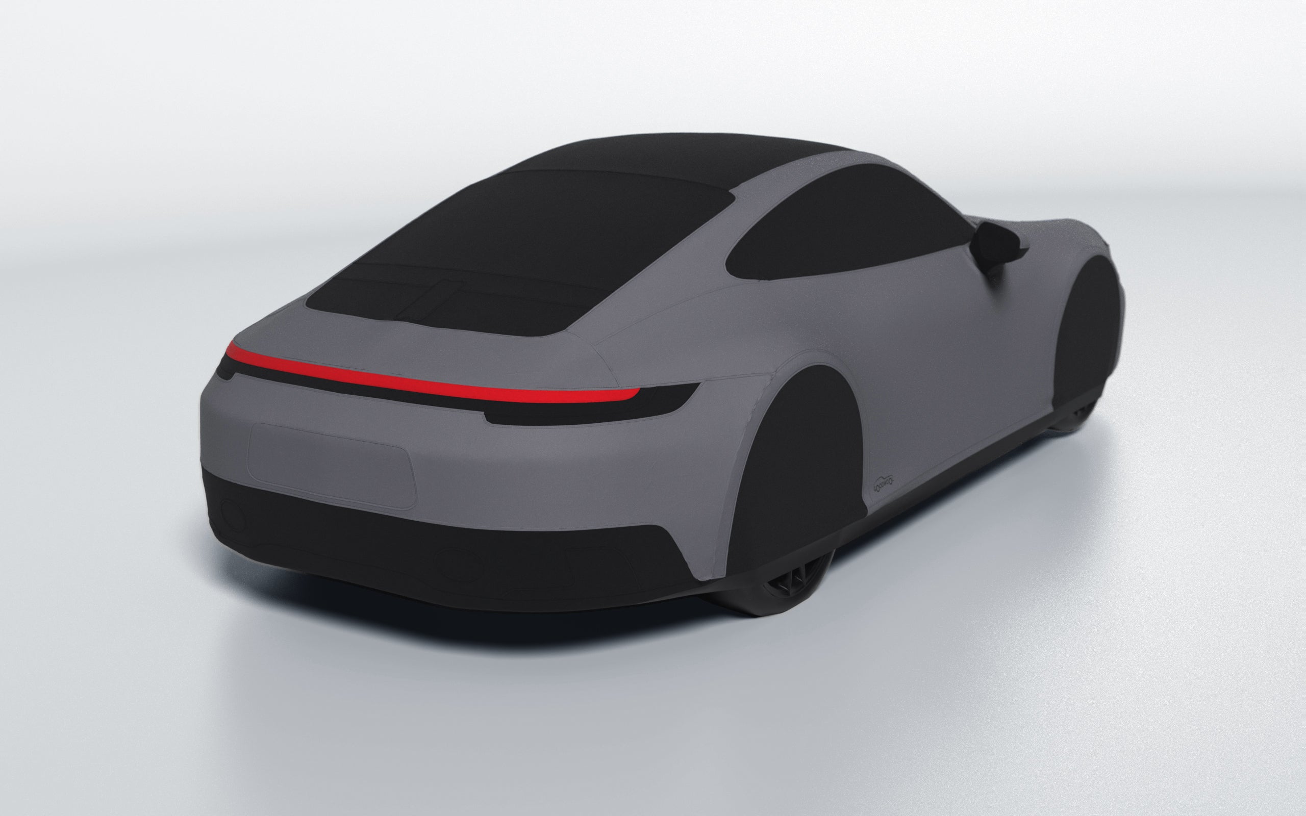 Goodwool tailor-made car cover for Porsche 911 (992.1) Carrera GTS — Grey 770