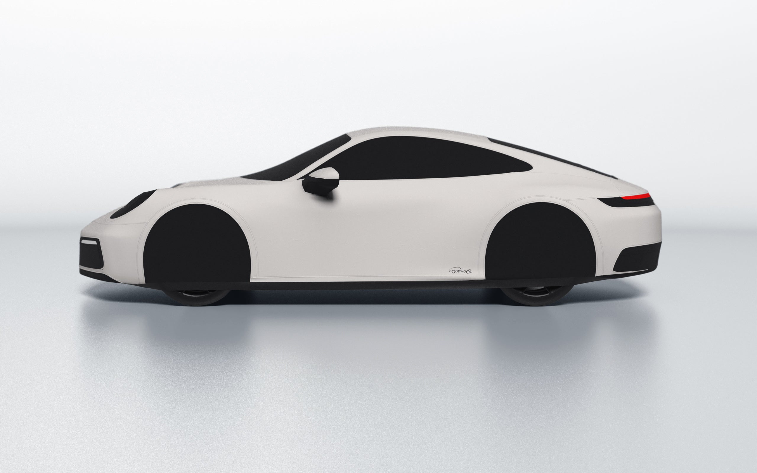 Goodwool tailor-made car cover for Porsche 911 (992.1) Carrera — White 030