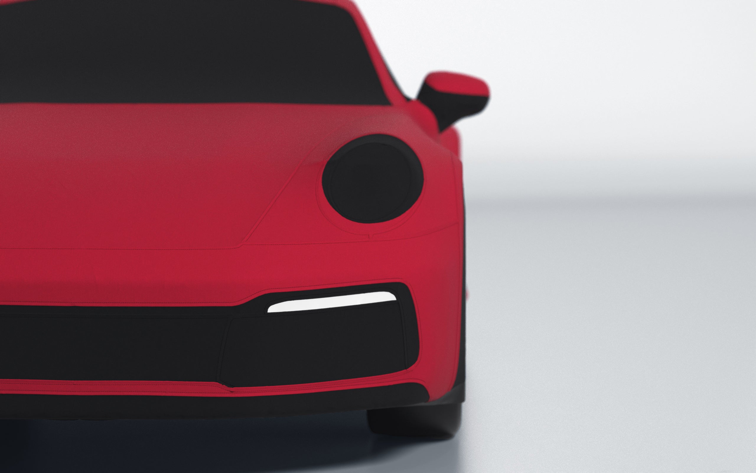Goodwool tailor-made car cover for Porsche 911 (992.1) Carrera — Red 130