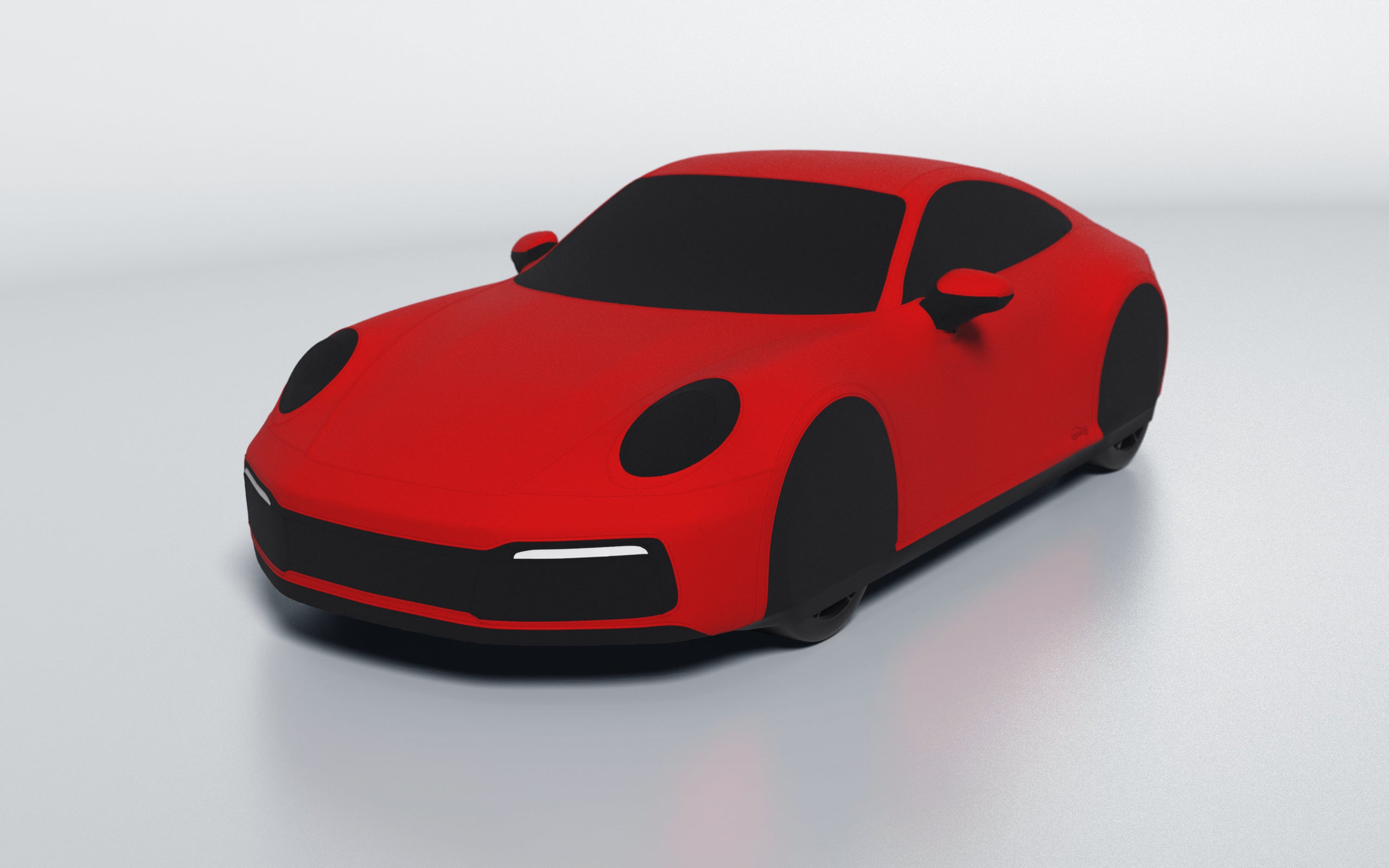 Goodwool tailor-made car cover for Porsche 911 (992.1) Carrera — Red 150
