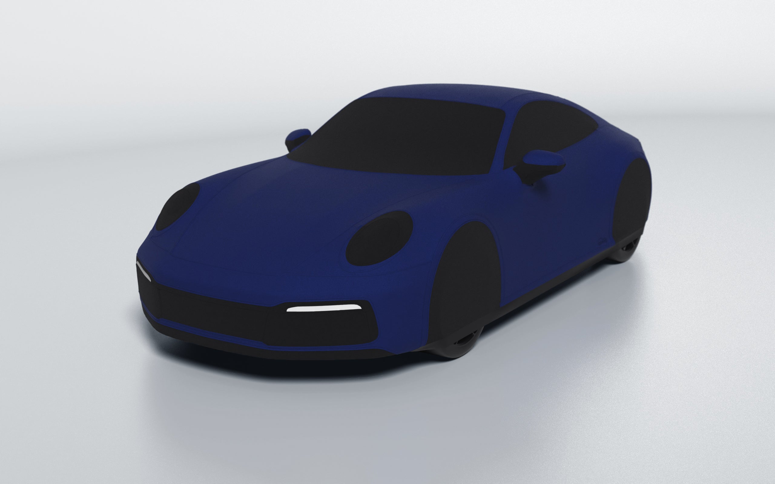 Goodwool tailor-made car cover for Porsche 911 (992.1) Carrera — Blue 580