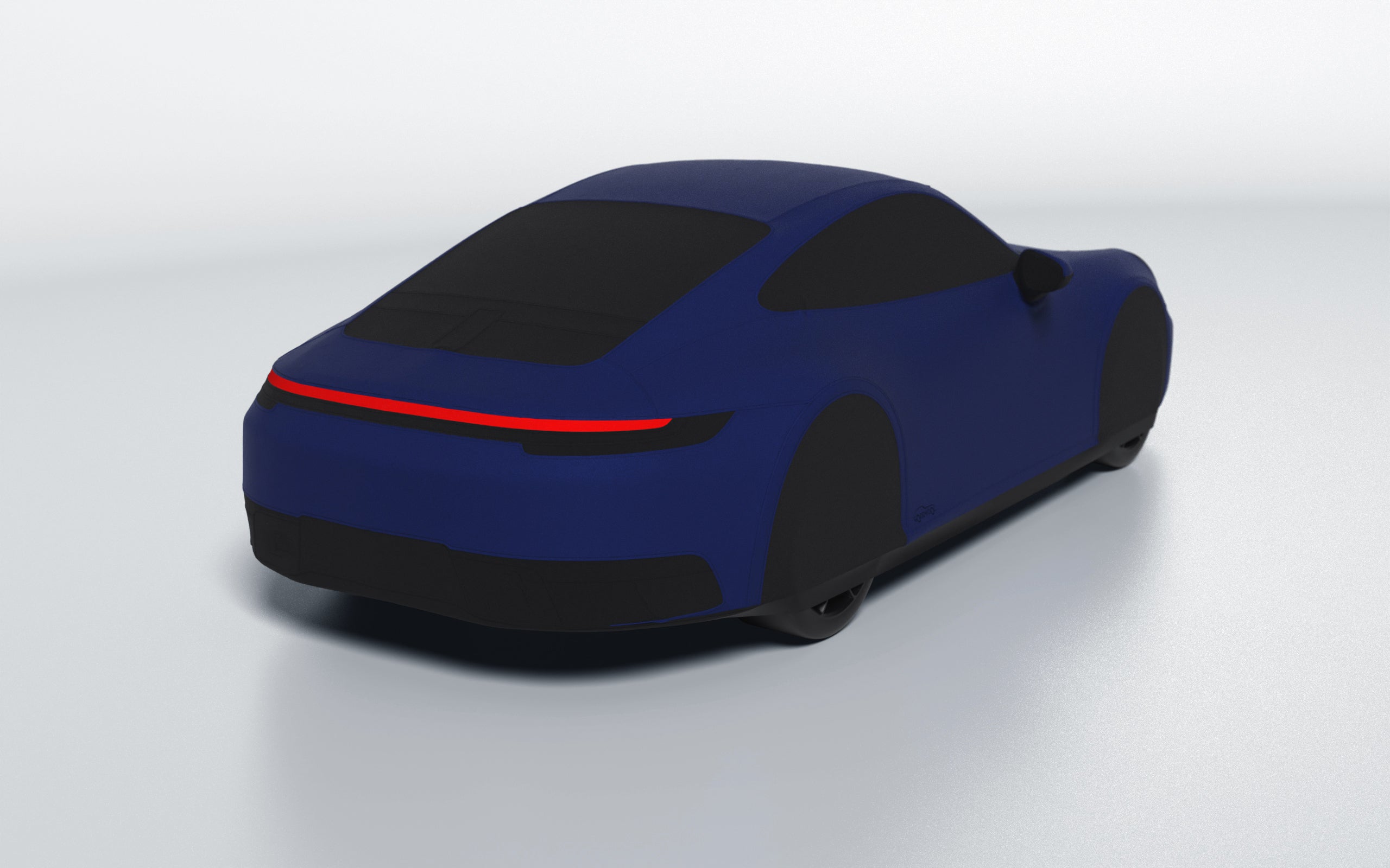 Goodwool tailor-made car cover for Porsche 911 (992.1) Carrera — Blue 580
