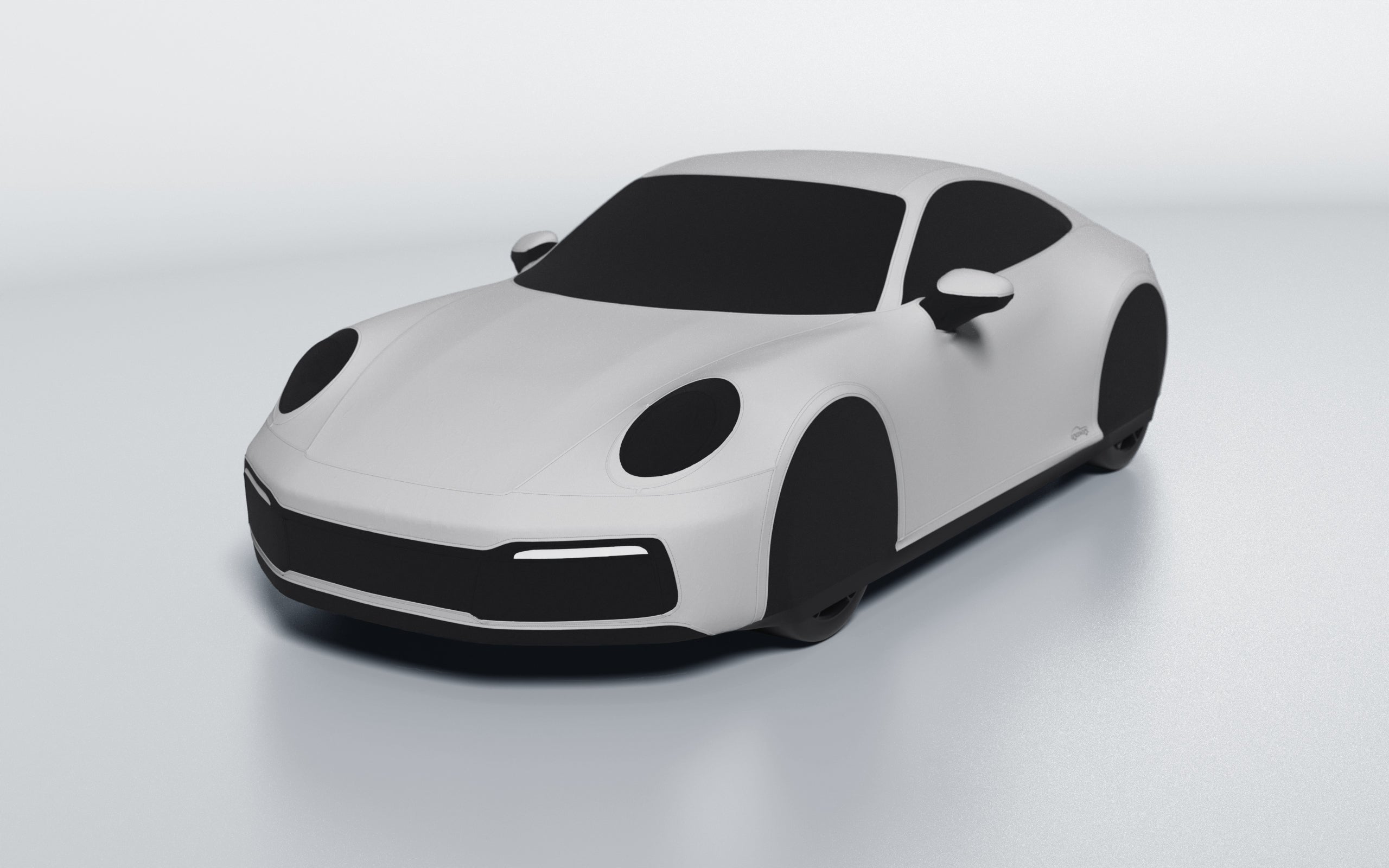 Goodwool tailor-made car cover for Porsche 911 (992.1) Carrera — Grey 710
