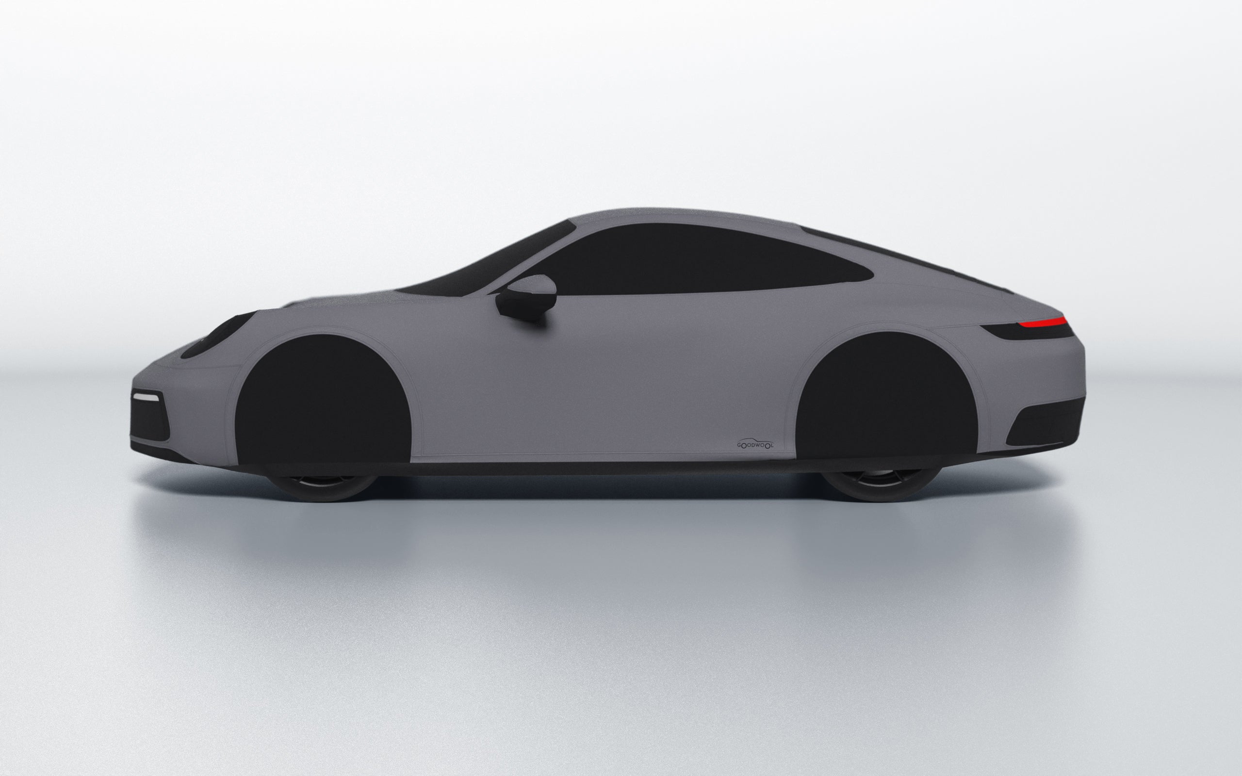 Goodwool tailor-made car cover for Porsche 911 (992.1) Carrera — Grey 770