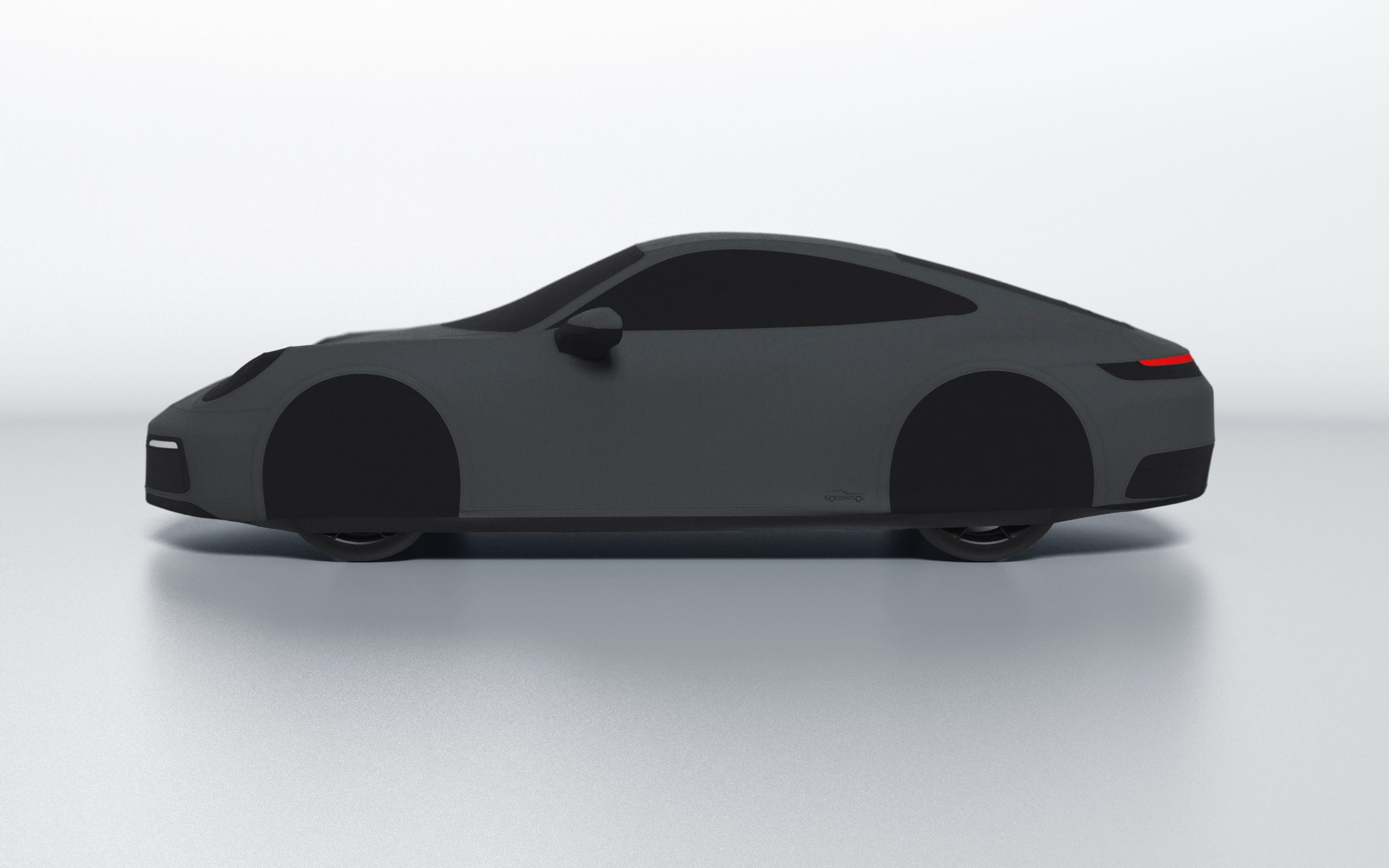 Goodwool tailor-made car cover for Porsche 911 (992.1) Carrera — Grey 790
