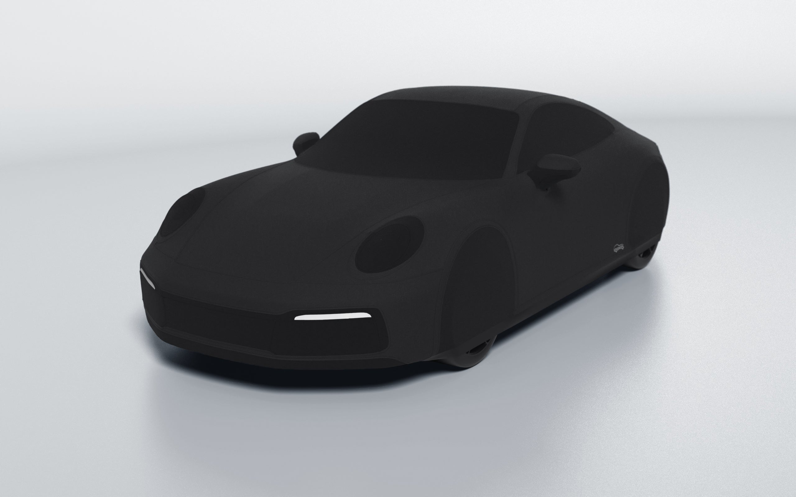 Goodwool tailor-made car cover for Porsche 911 (992.1) Carrera — Black 850