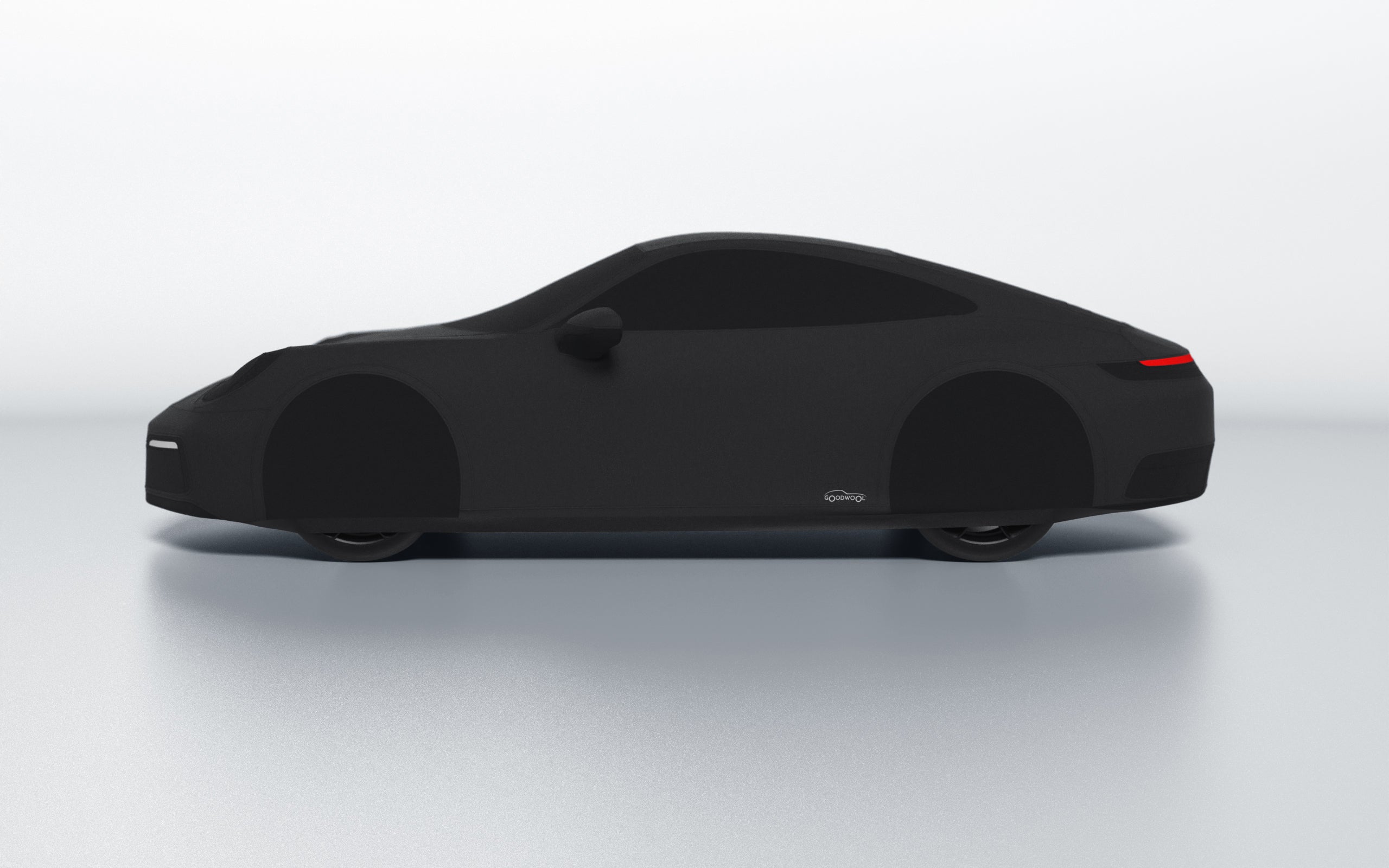 Goodwool tailor-made car cover for Porsche 911 (992.1) Carrera — Black 850