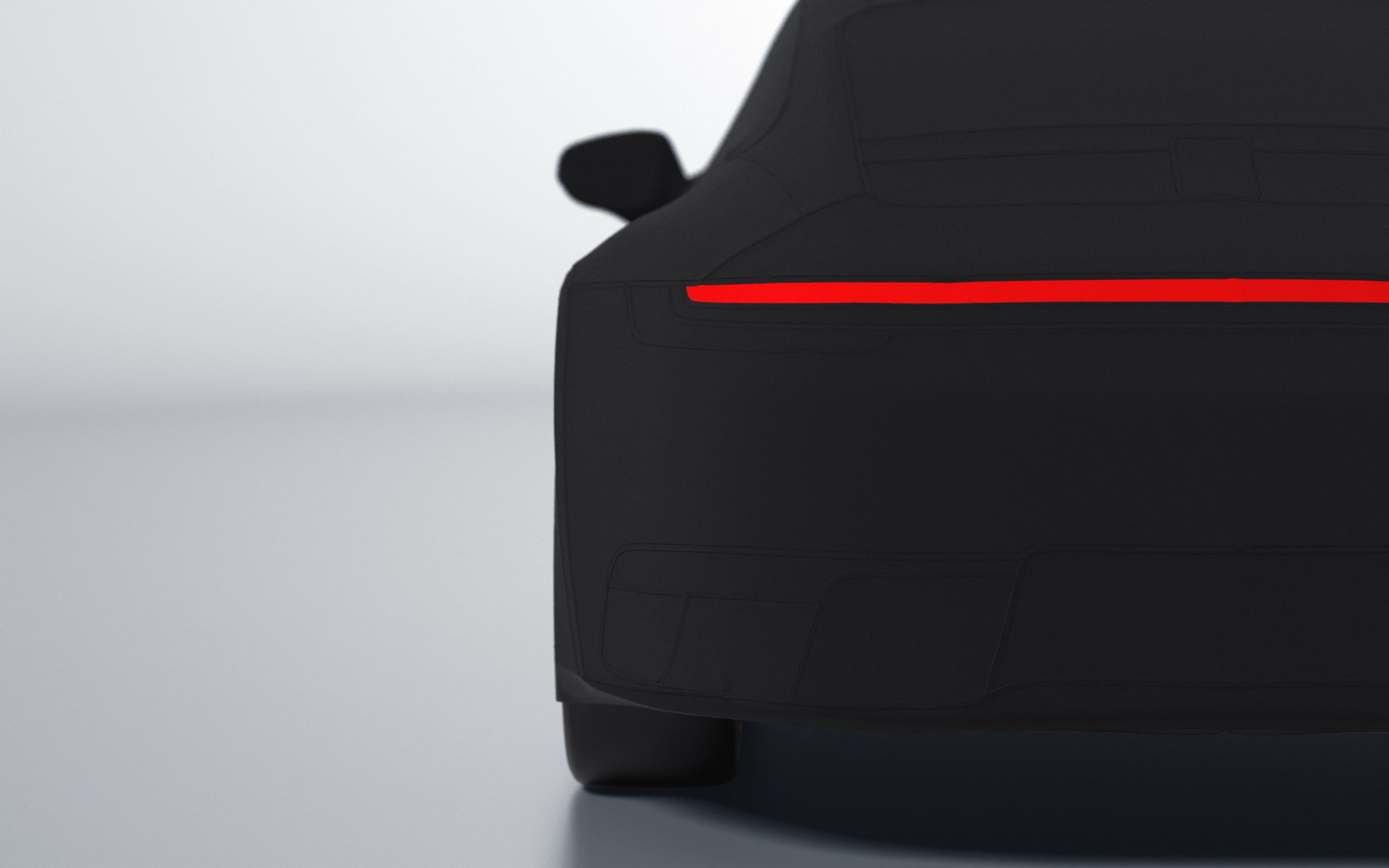 Goodwool tailor-made car cover for Porsche 911 (992.1) Carrera — Black 890