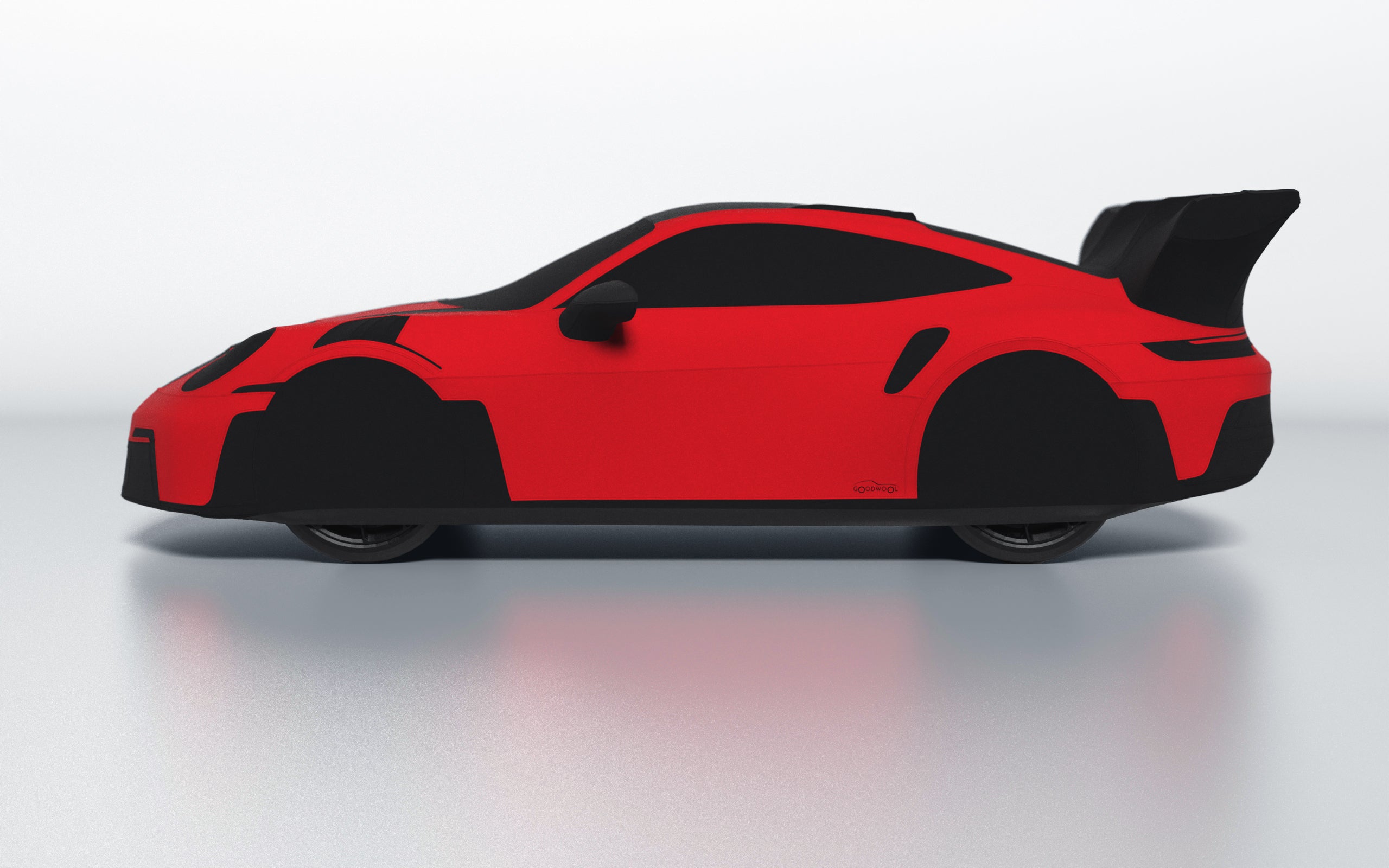 Goodwool tailor-made car cover for Porsche 911 (992.1) GT3 RS — Red 150