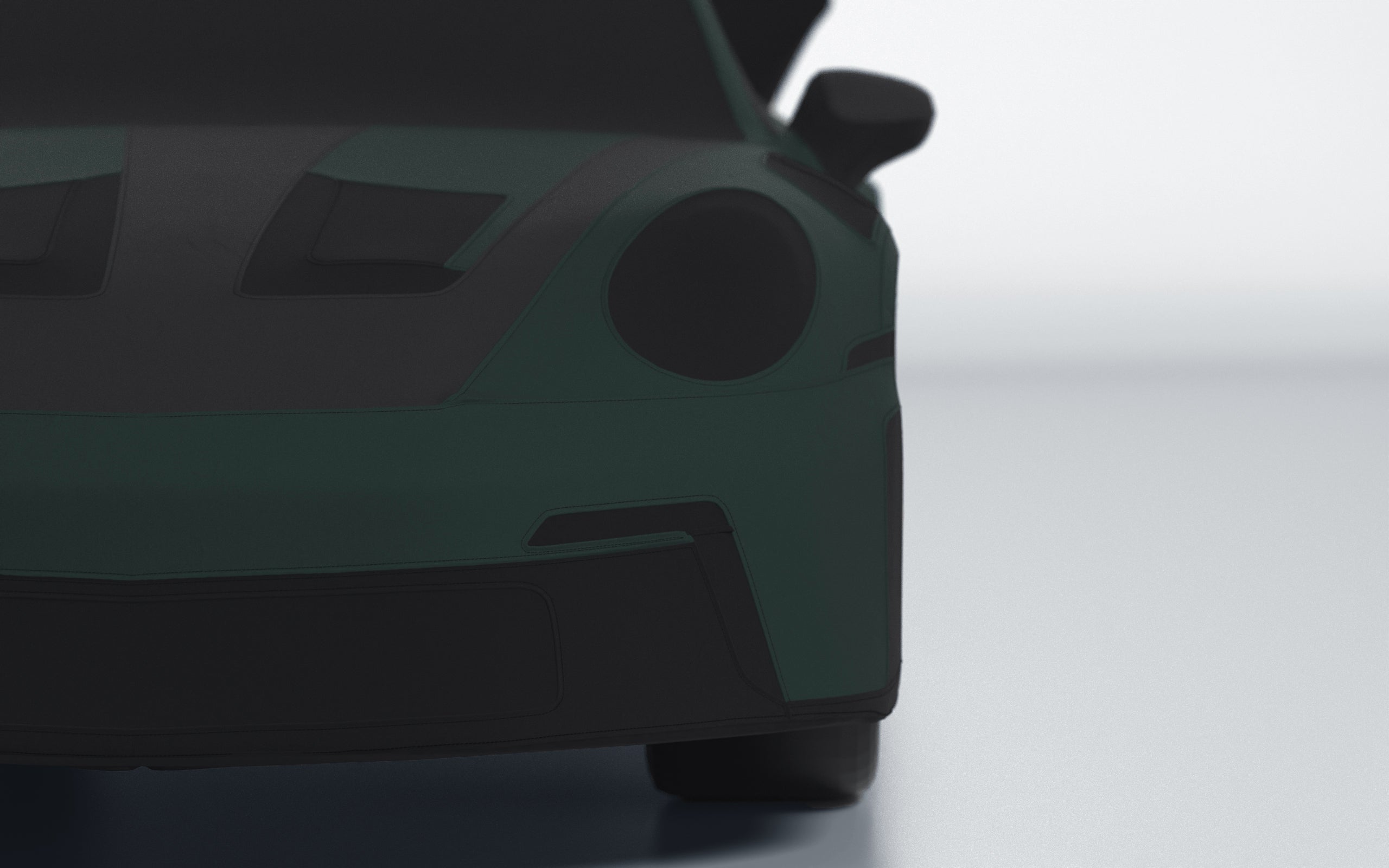 Goodwool tailor-made car cover for Porsche 911 (992.1) GT3 RS — Green 490