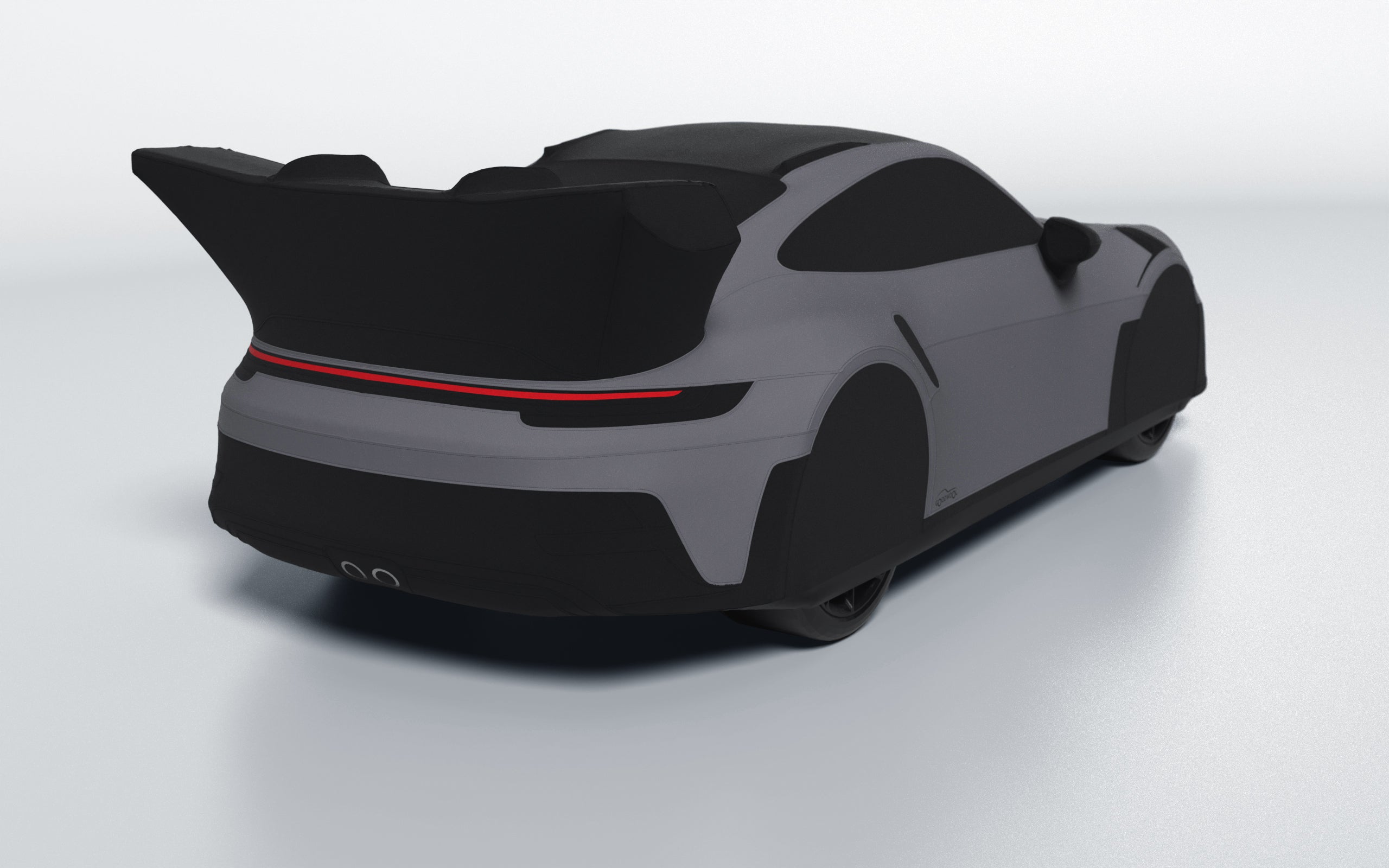 Goodwool tailor-made car cover for Porsche 911 (992.1) GT3 RS — Grey 770