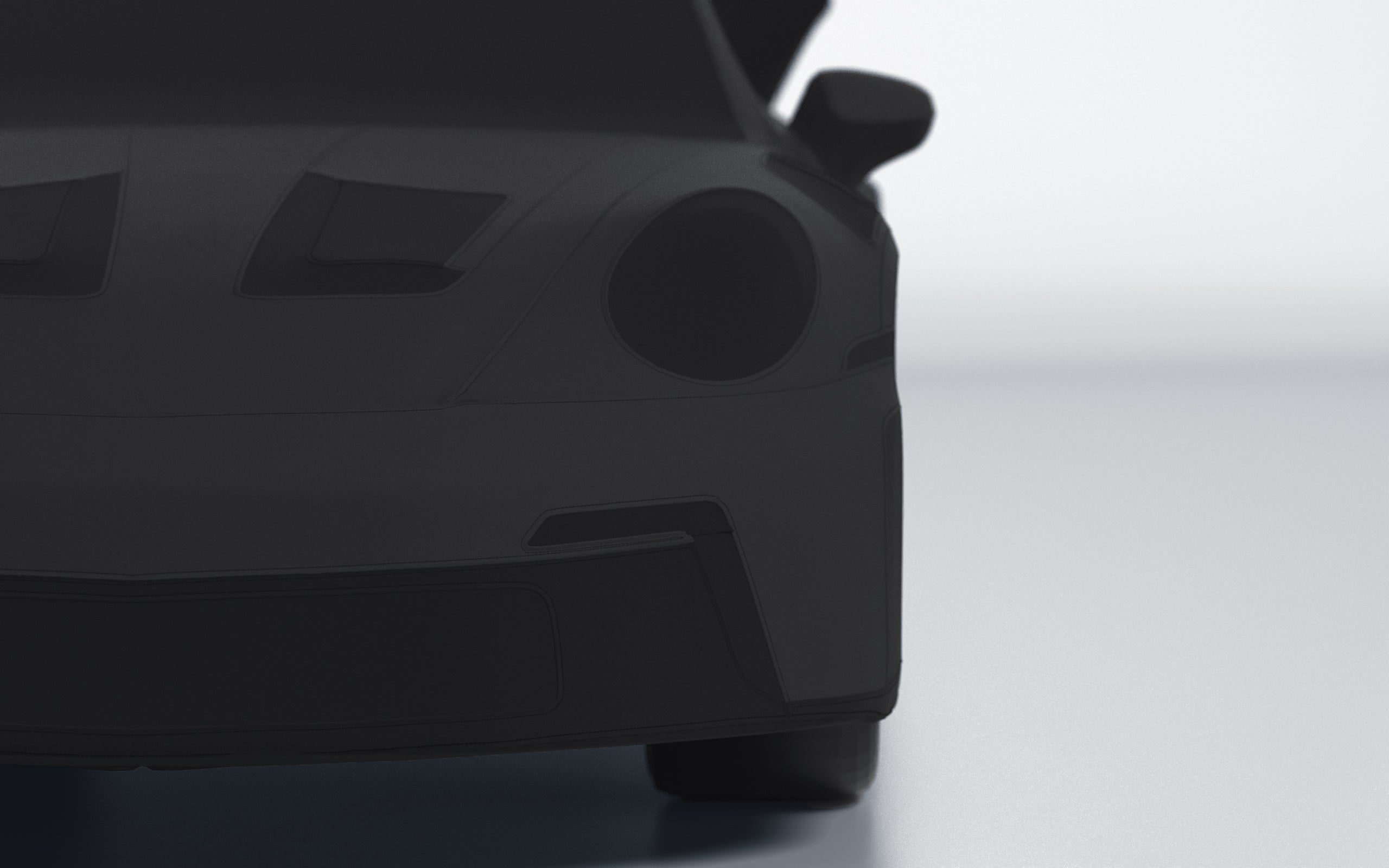 Goodwool tailor-made car cover for Porsche 911 (992.1) GT3 RS — Black 850