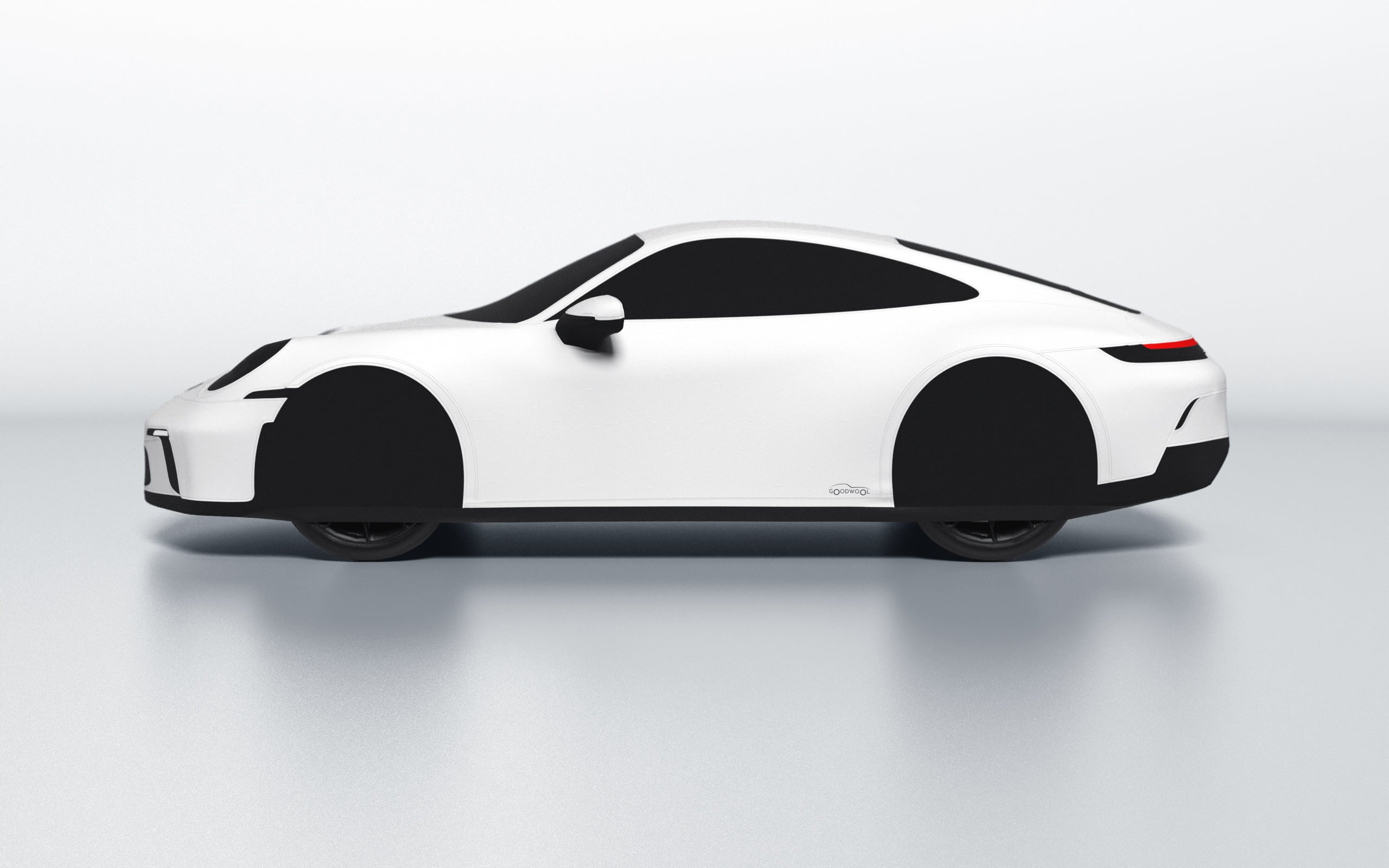 Goodwool tailor-made car cover for Porsche 911 (992.1) GT3 Touring — White 010