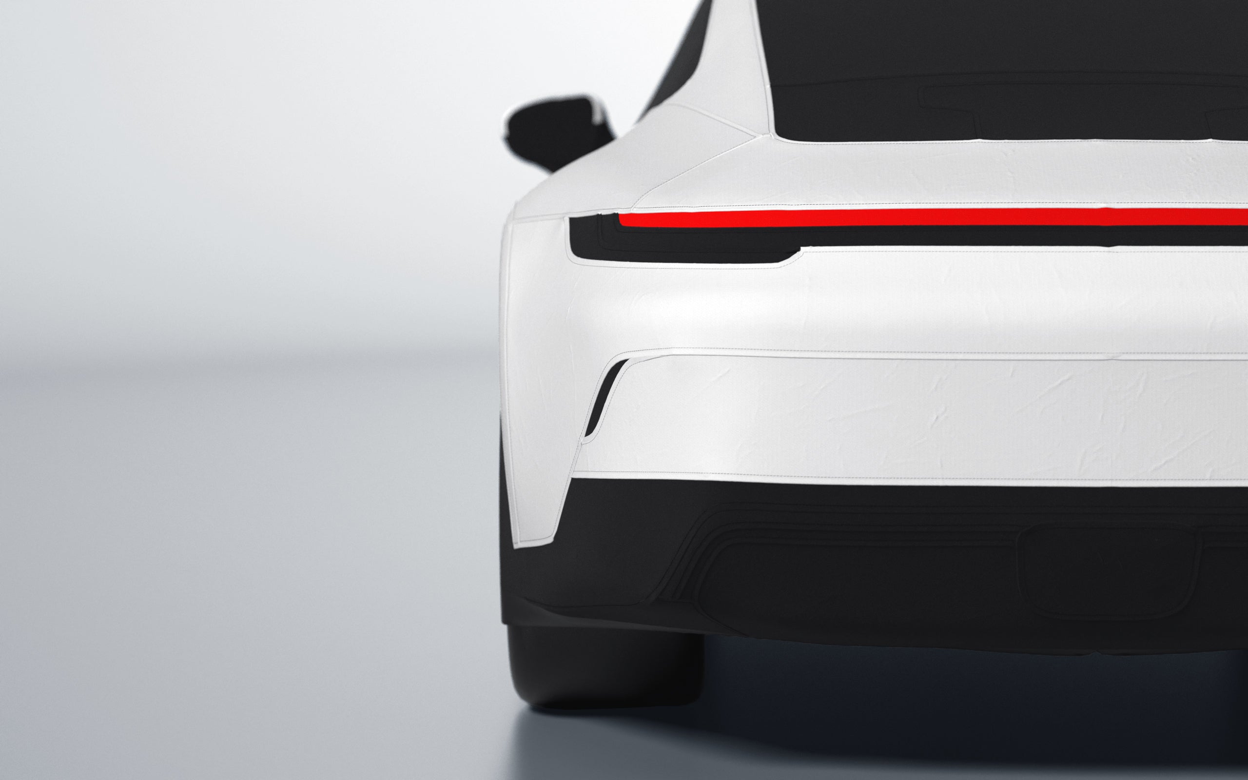 Goodwool tailor-made car cover for Porsche 911 (992.1) GT3 Touring — White 010