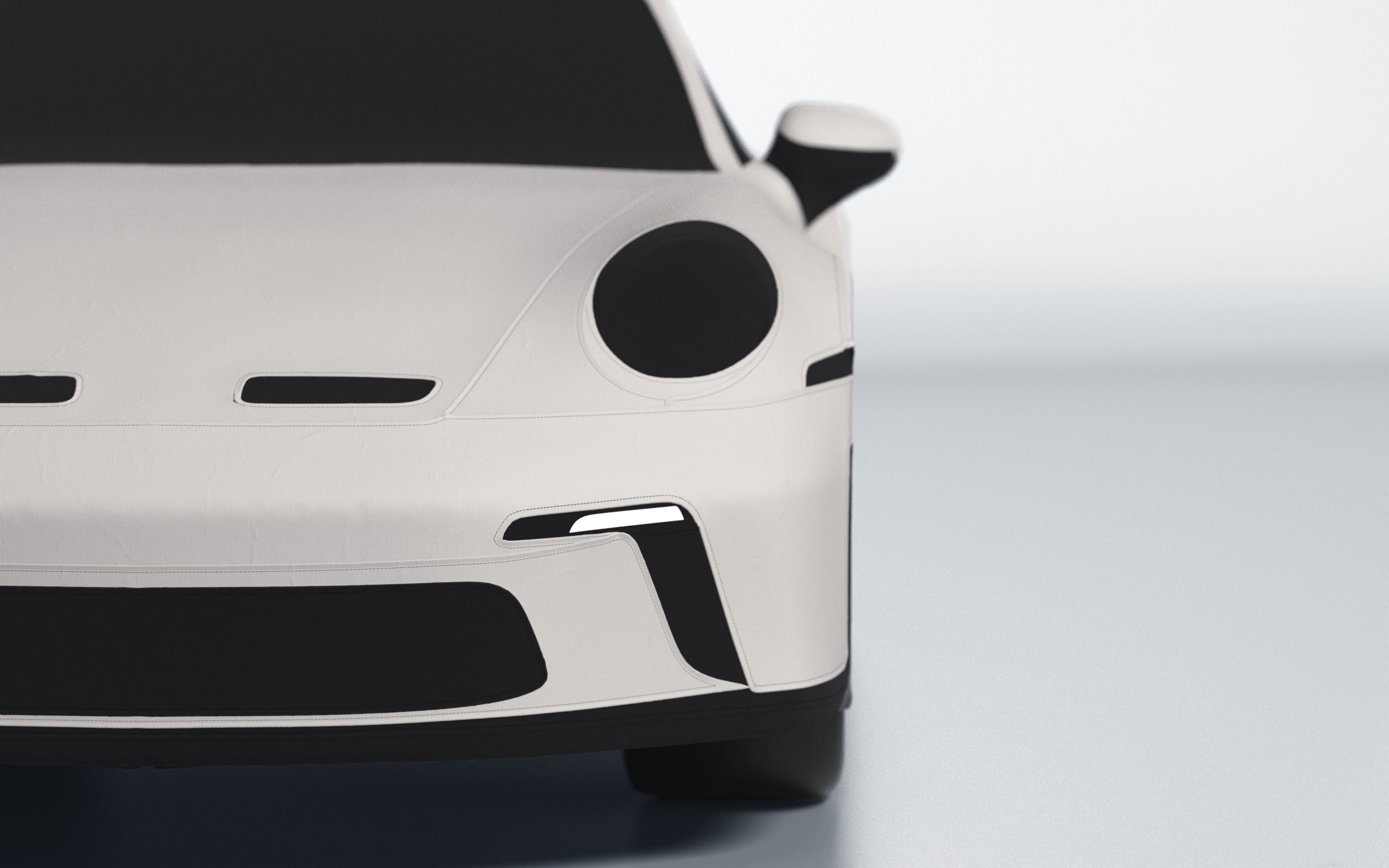 Goodwool tailor-made car cover for Porsche 911 (992.1) GT3 Touring — White 030