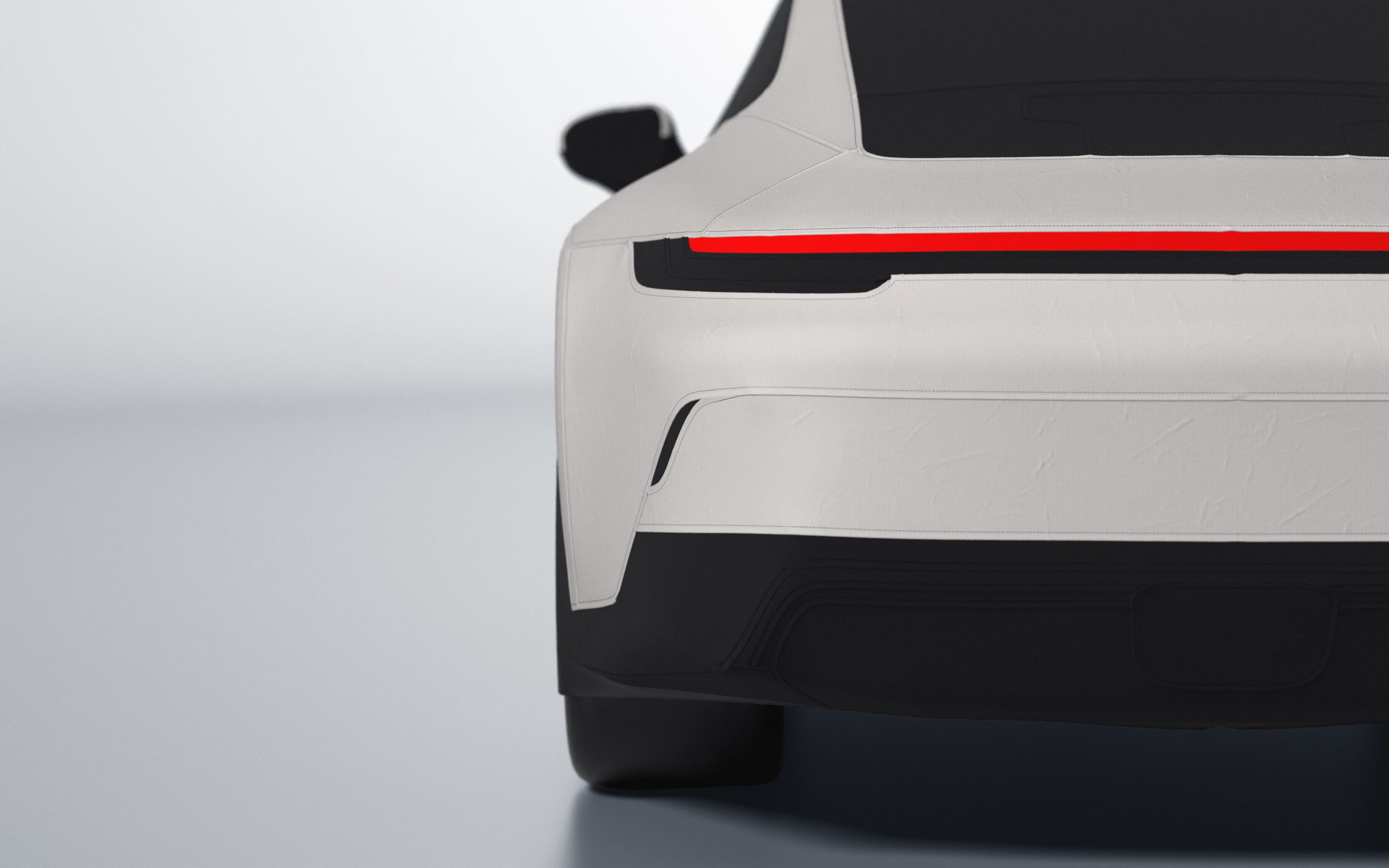 Goodwool tailor-made car cover for Porsche 911 (992.1) GT3 Touring — White 030