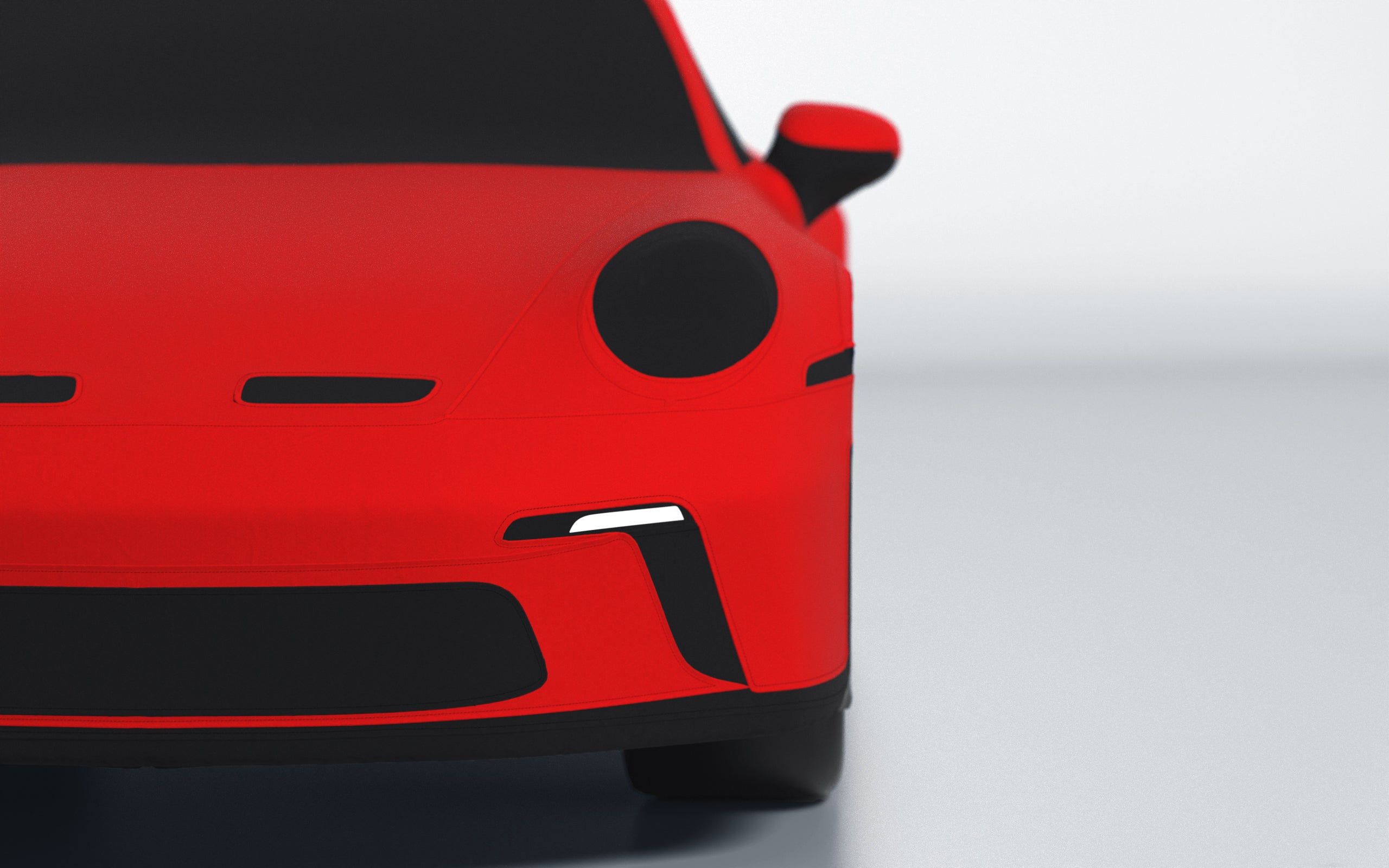 Goodwool tailor-made car cover for Porsche 911 (992.1) GT3 Touring — Red 150
