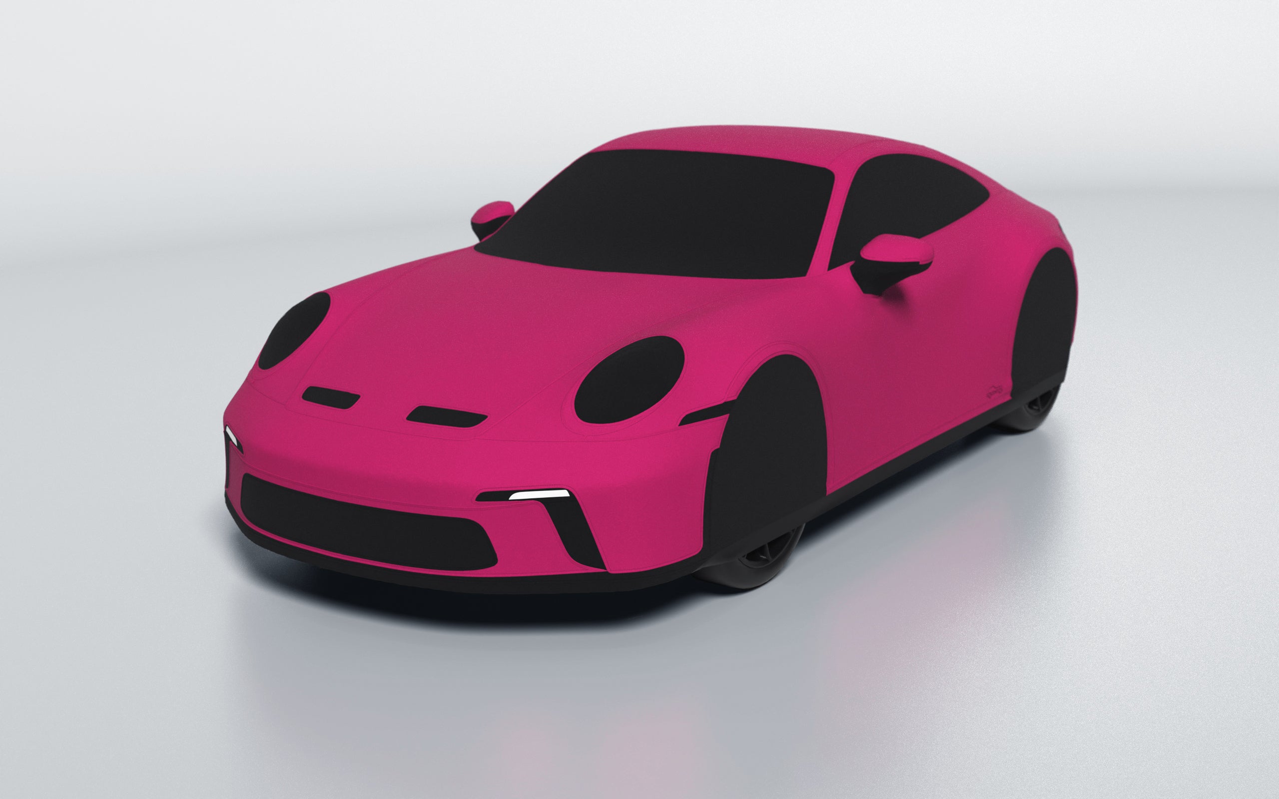 Goodwool tailor-made car cover for Porsche 911 (992.1) GT3 Touring — Purple 620