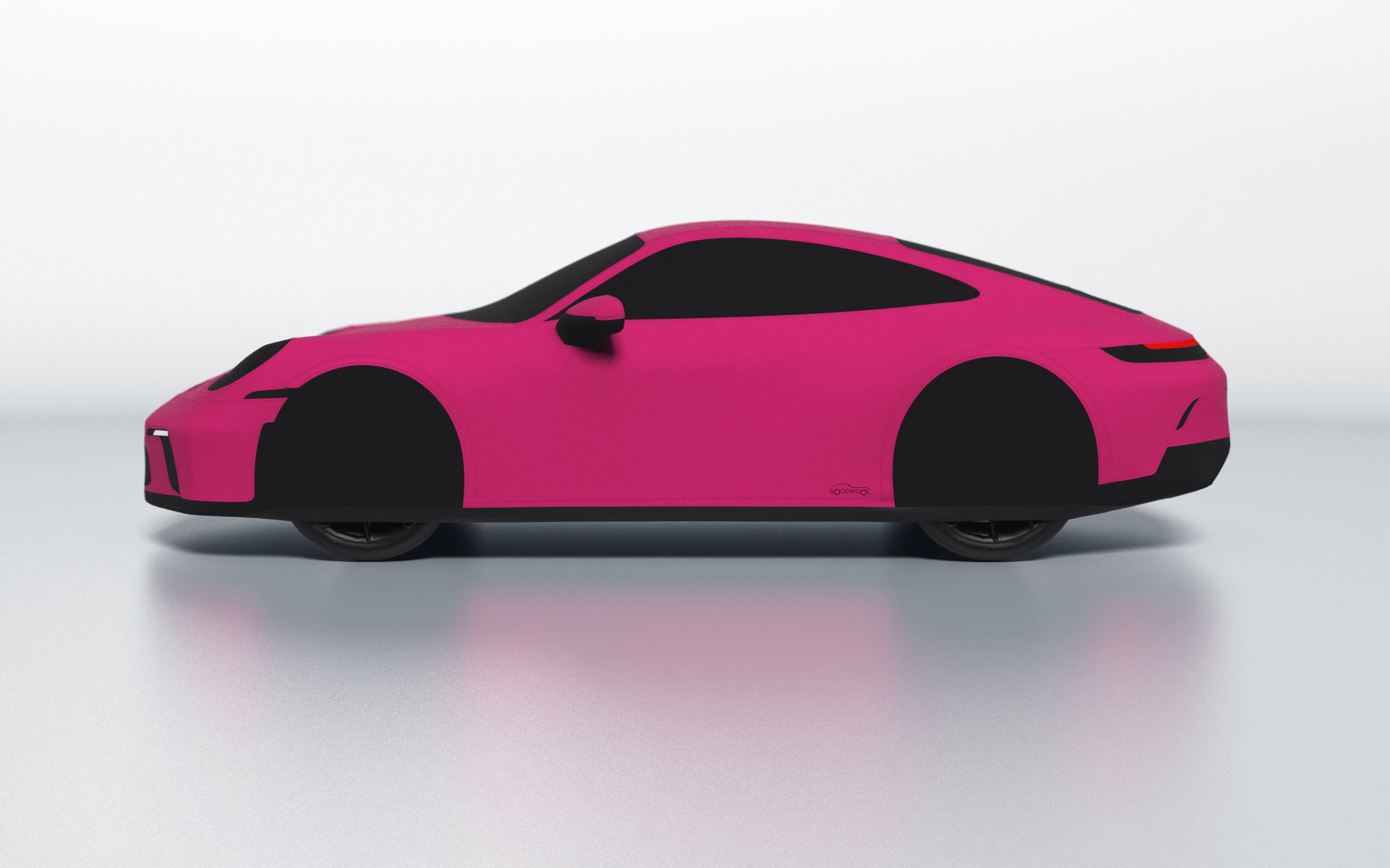 Goodwool tailor-made car cover for Porsche 911 (992.1) GT3 Touring — Purple 620