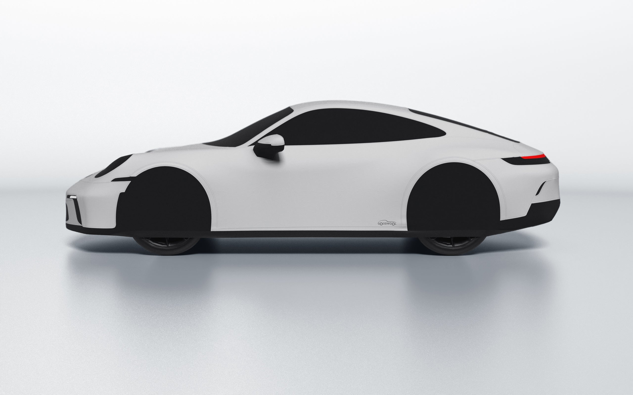 Goodwool tailor-made car cover for Porsche 911 (992.1) GT3 Touring — Grey 710
