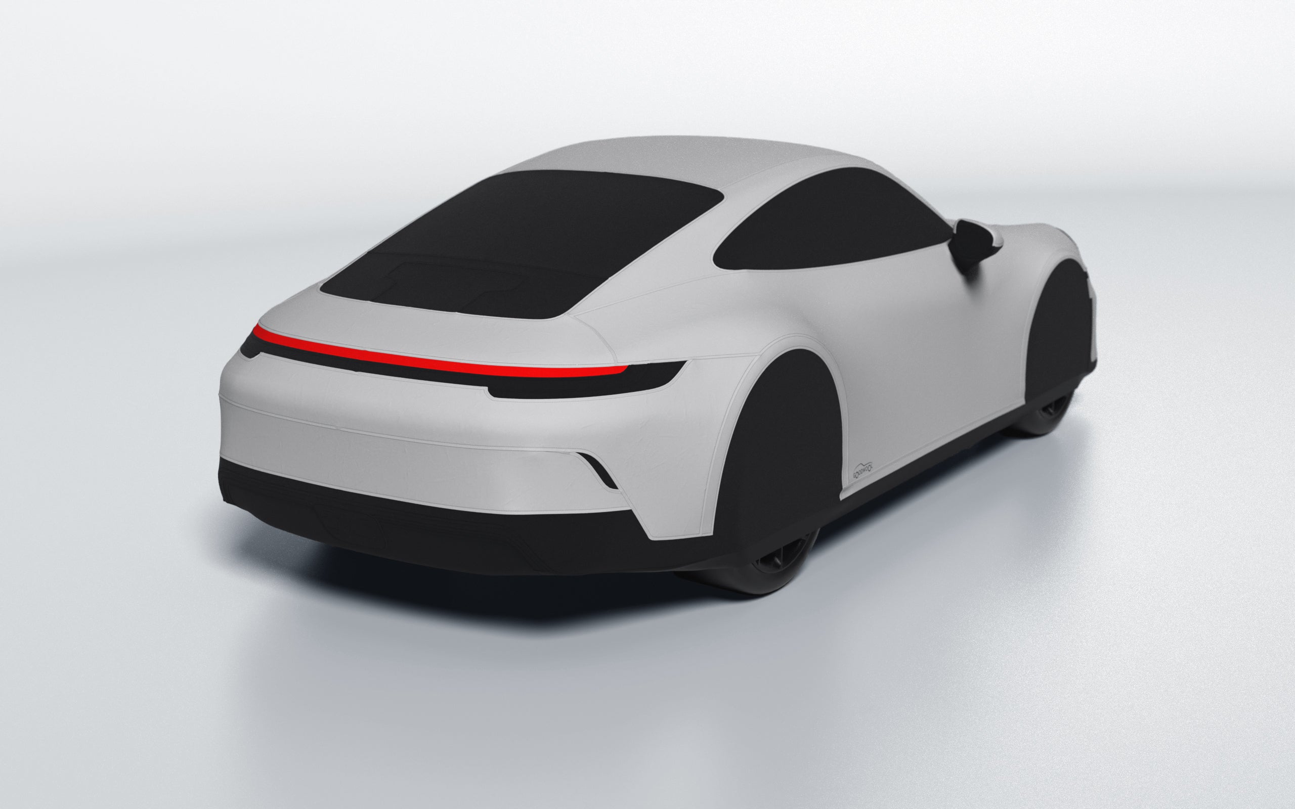 Goodwool tailor-made car cover for Porsche 911 (992.1) GT3 Touring — Grey 710
