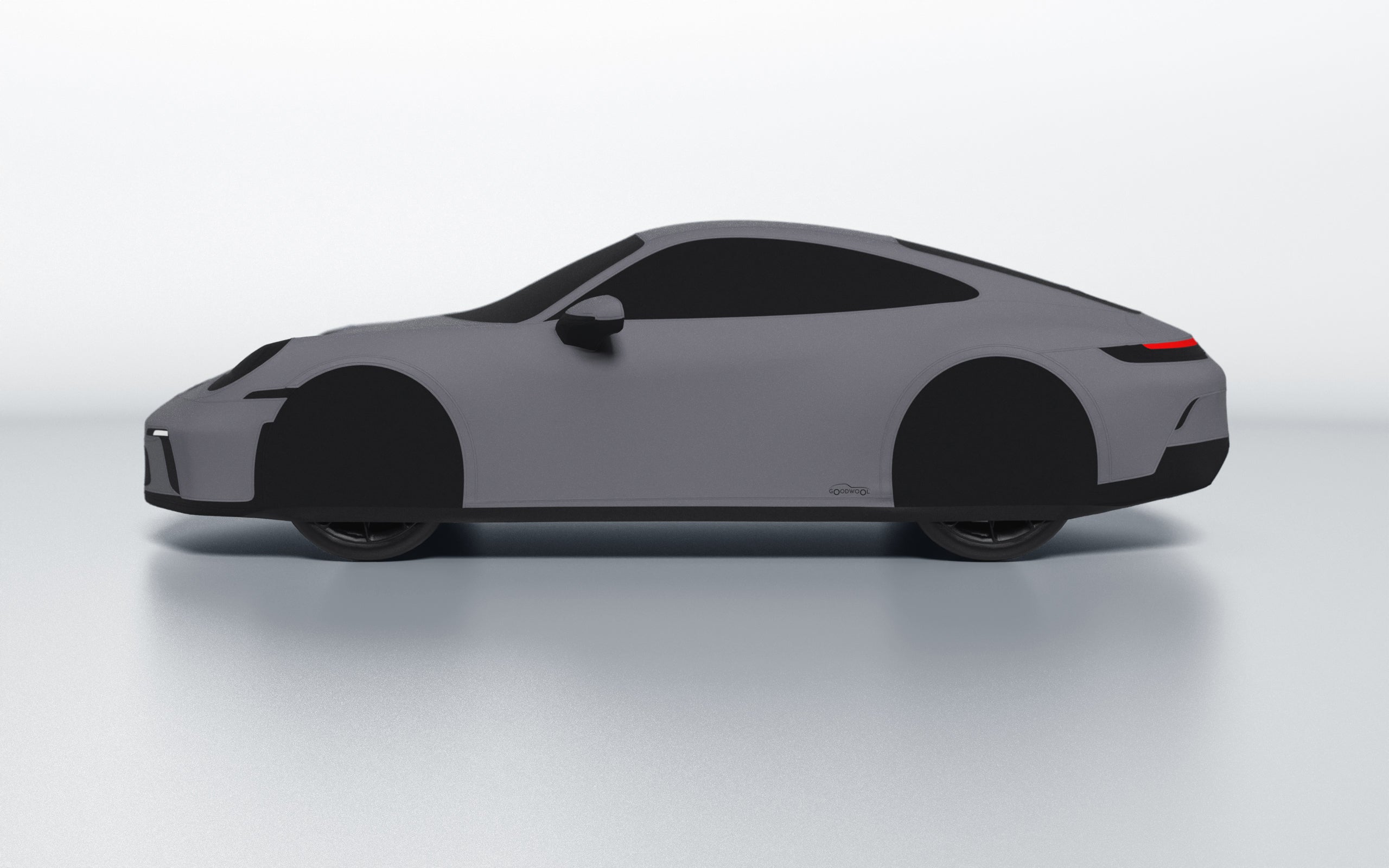 Goodwool tailor-made car cover for Porsche 911 (992.1) GT3 Touring — Grey 770
