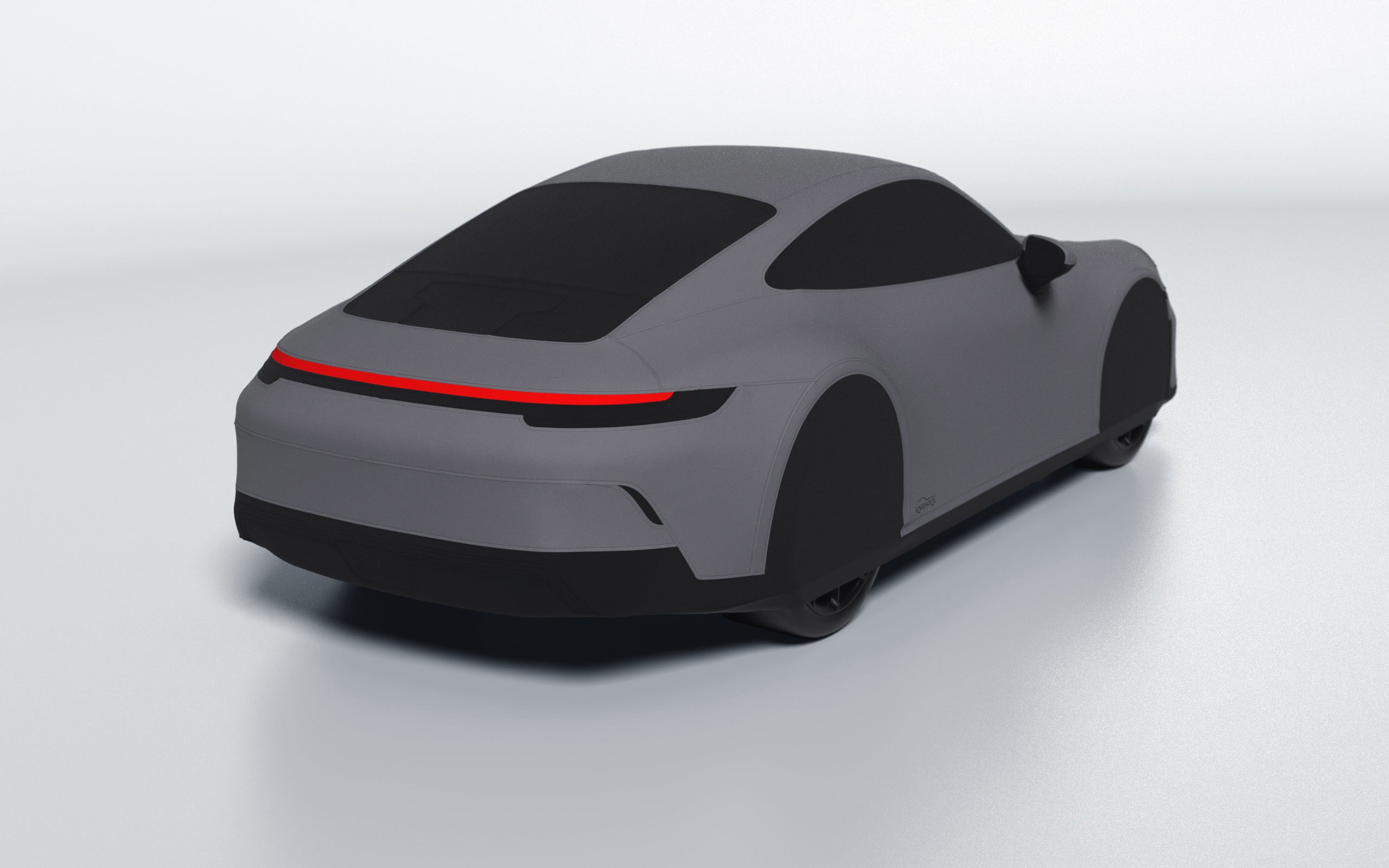 Goodwool tailor-made car cover for Porsche 911 (992.1) GT3 Touring — Grey 770