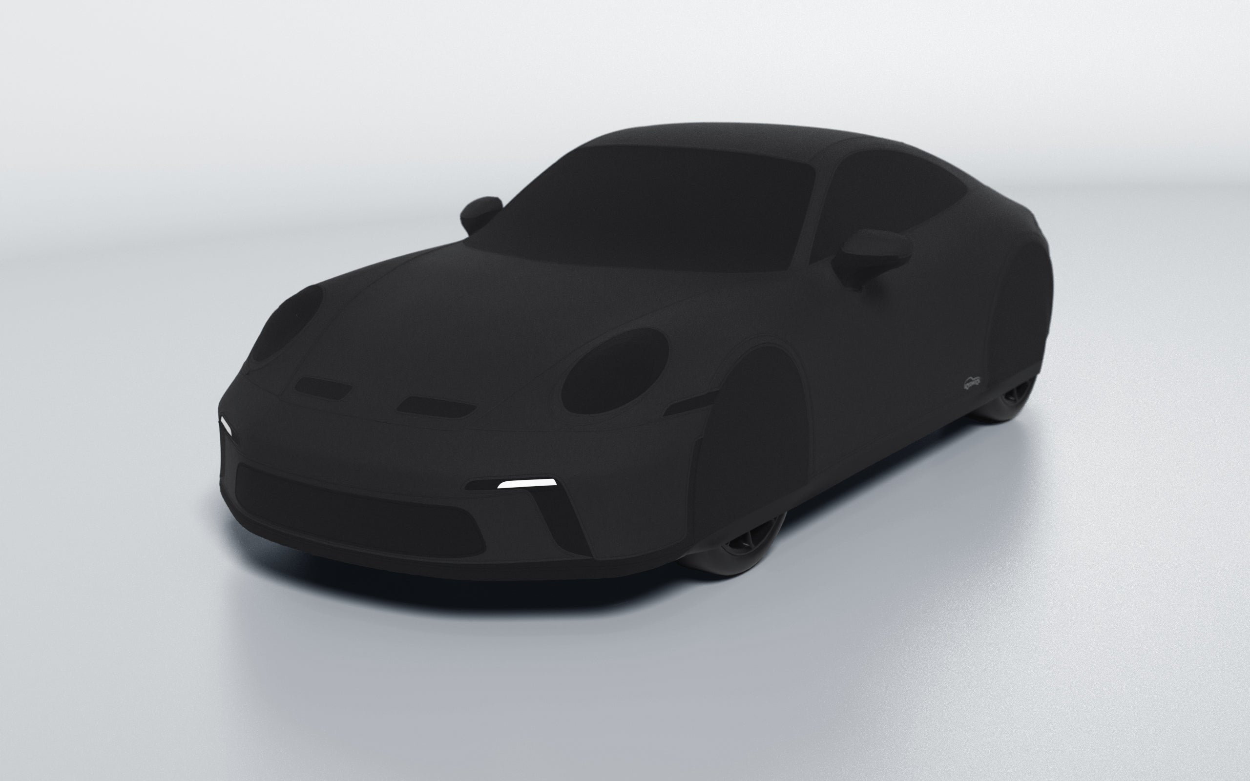 Goodwool tailor-made car cover for Porsche 911 (992.1) GT3 Touring — Black 850