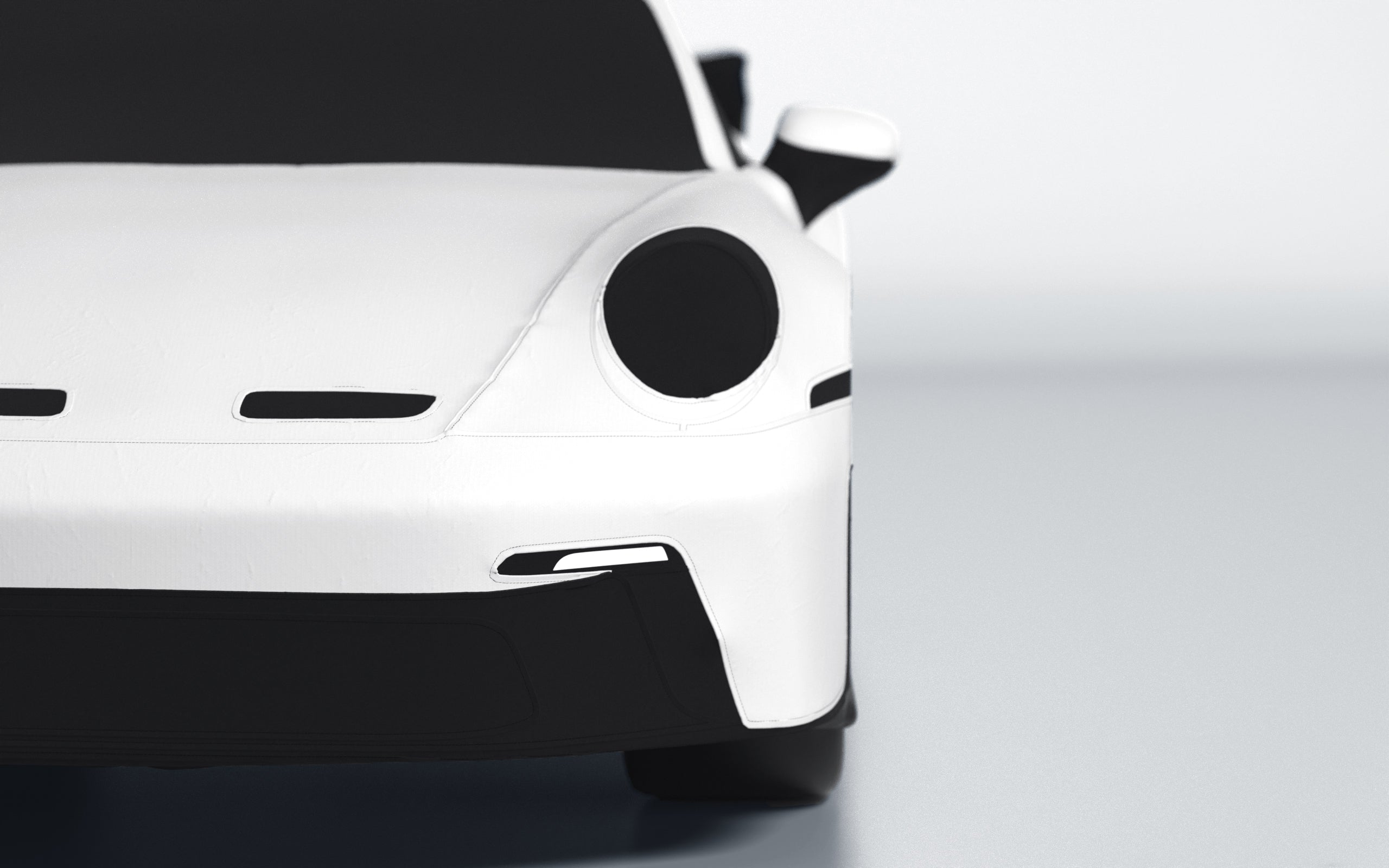 Goodwool tailor-made car cover for Porsche 911 (992.1) GT3 — White 010