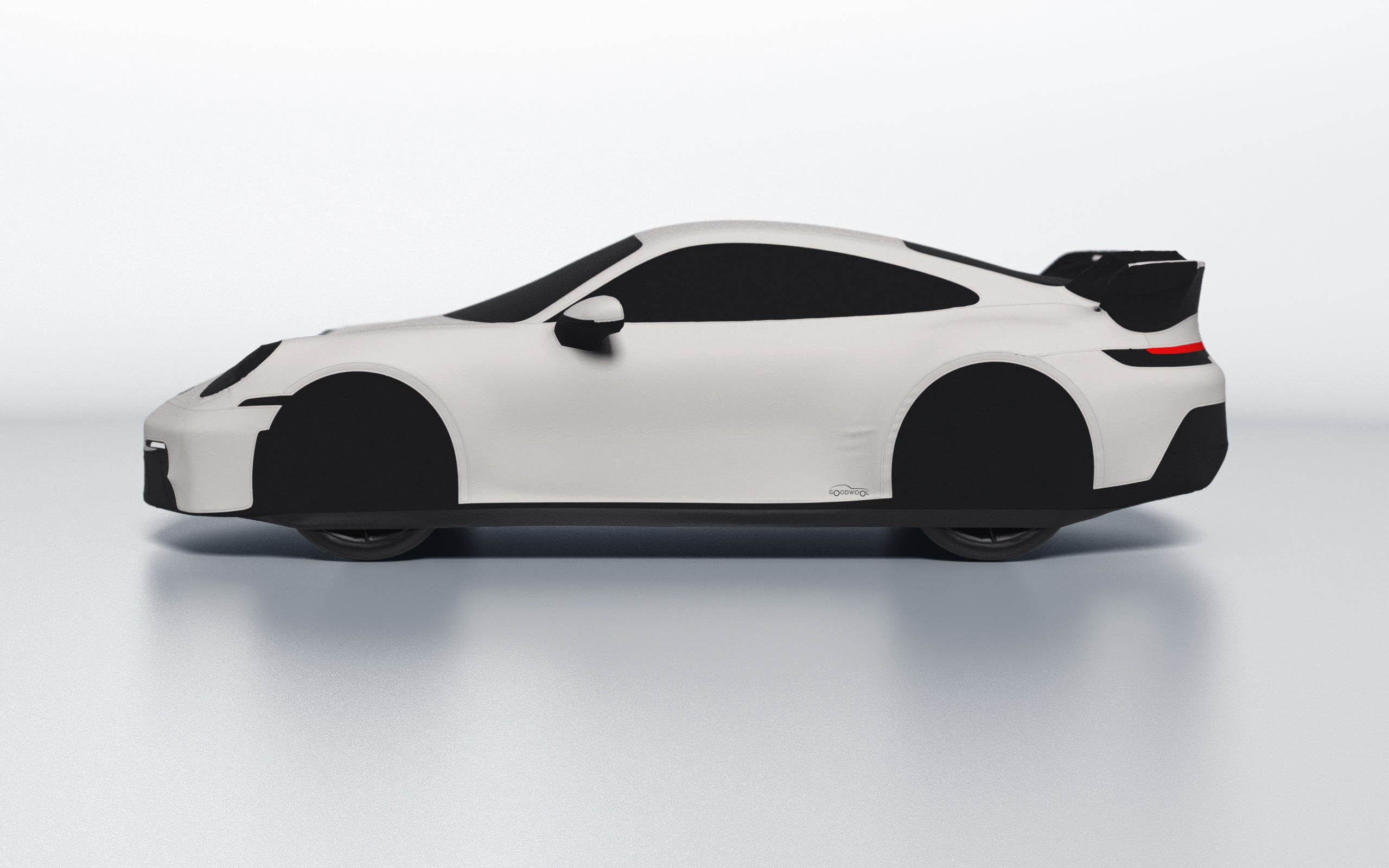 Goodwool tailor-made car cover for Porsche 911 (992.1) GT3 — White 030