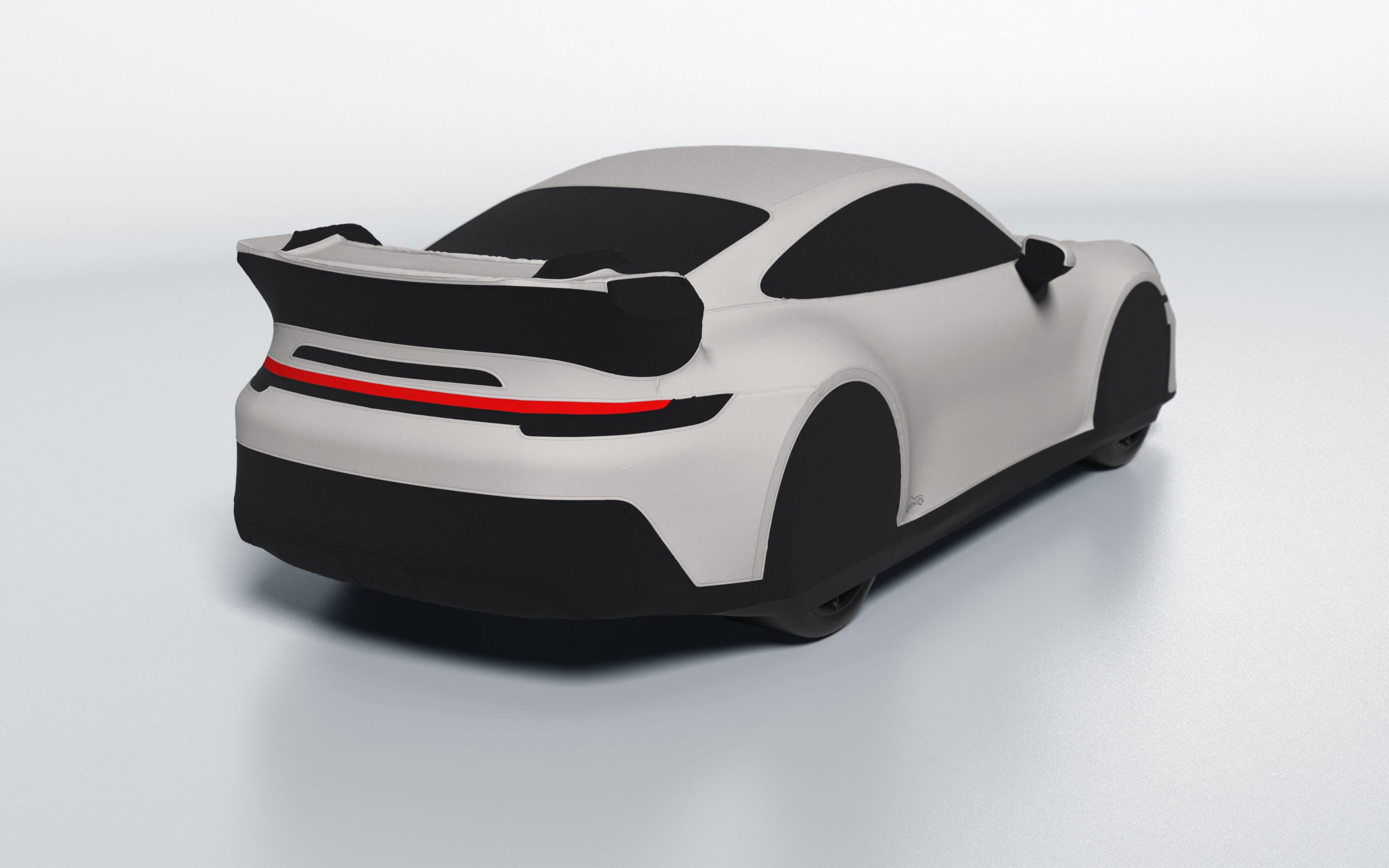 Goodwool tailor-made car cover for Porsche 911 (992.1) GT3 — White 030