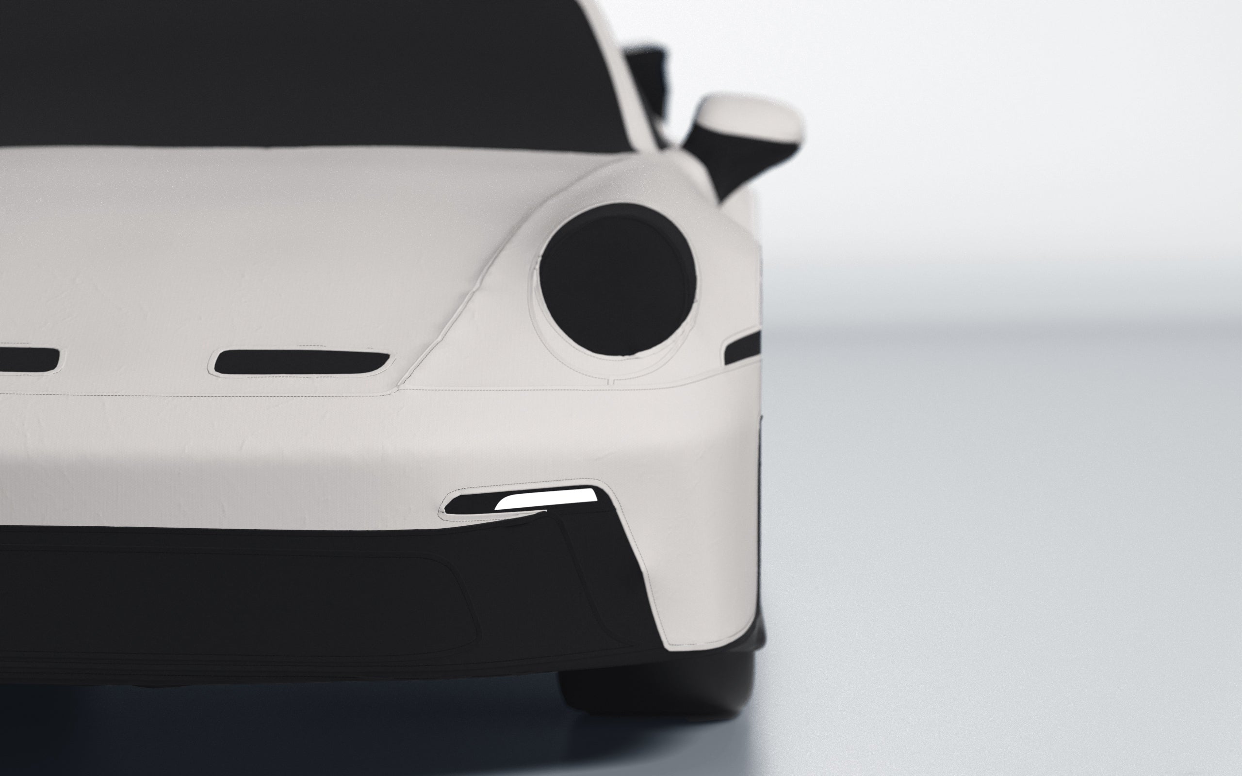 Goodwool tailor-made car cover for Porsche 911 (992.1) GT3 — White 030