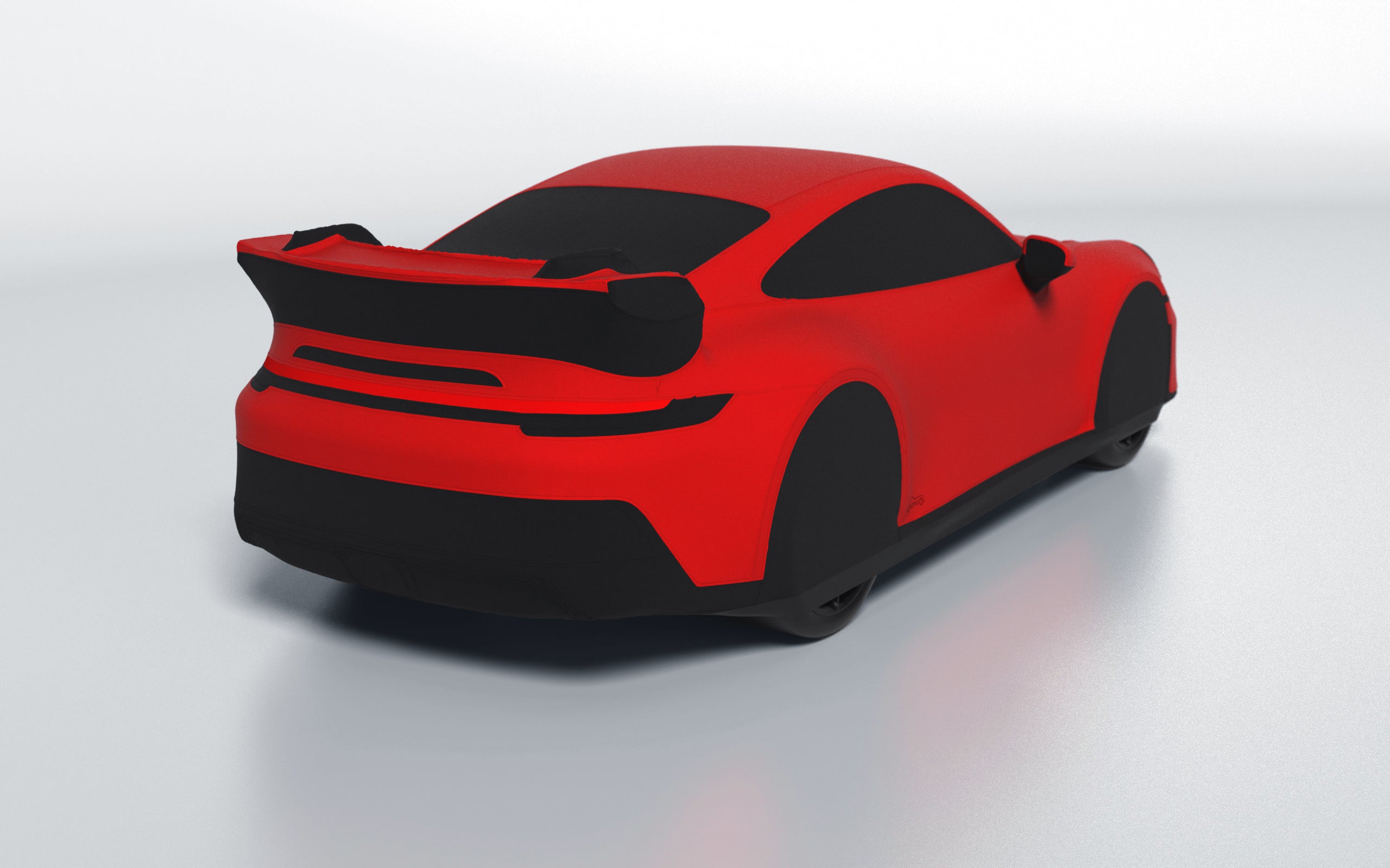 Goodwool tailor-made car cover for Porsche 911 (992.1) GT3 — Red 150