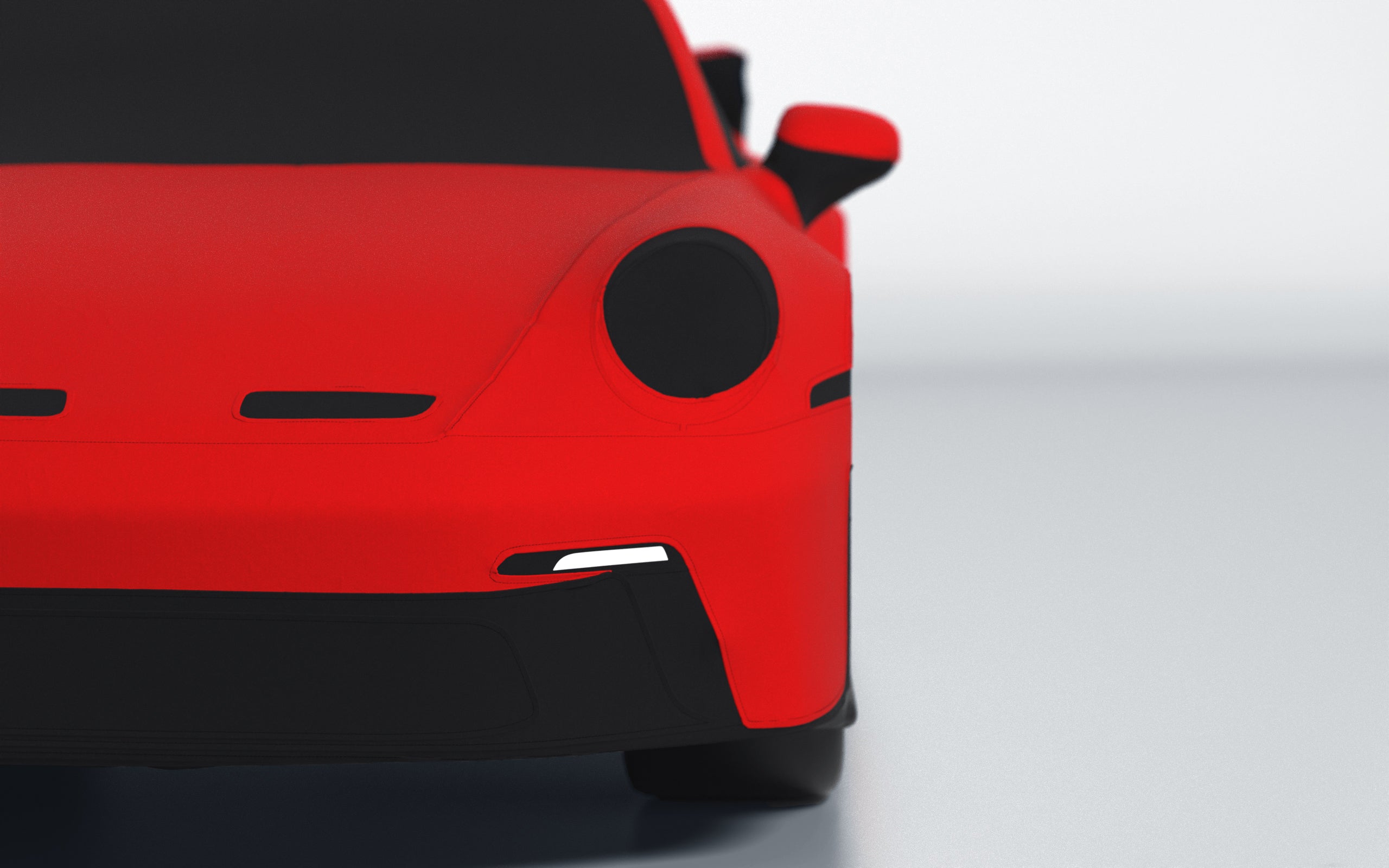 Goodwool tailor-made car cover for Porsche 911 (992.1) GT3 — Red 150