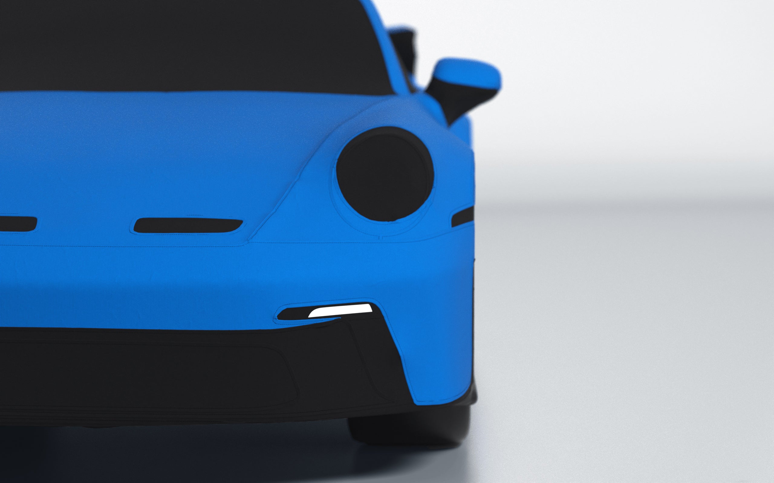 Goodwool tailor-made car cover for Porsche 911 (992.1) GT3 — Blue 540