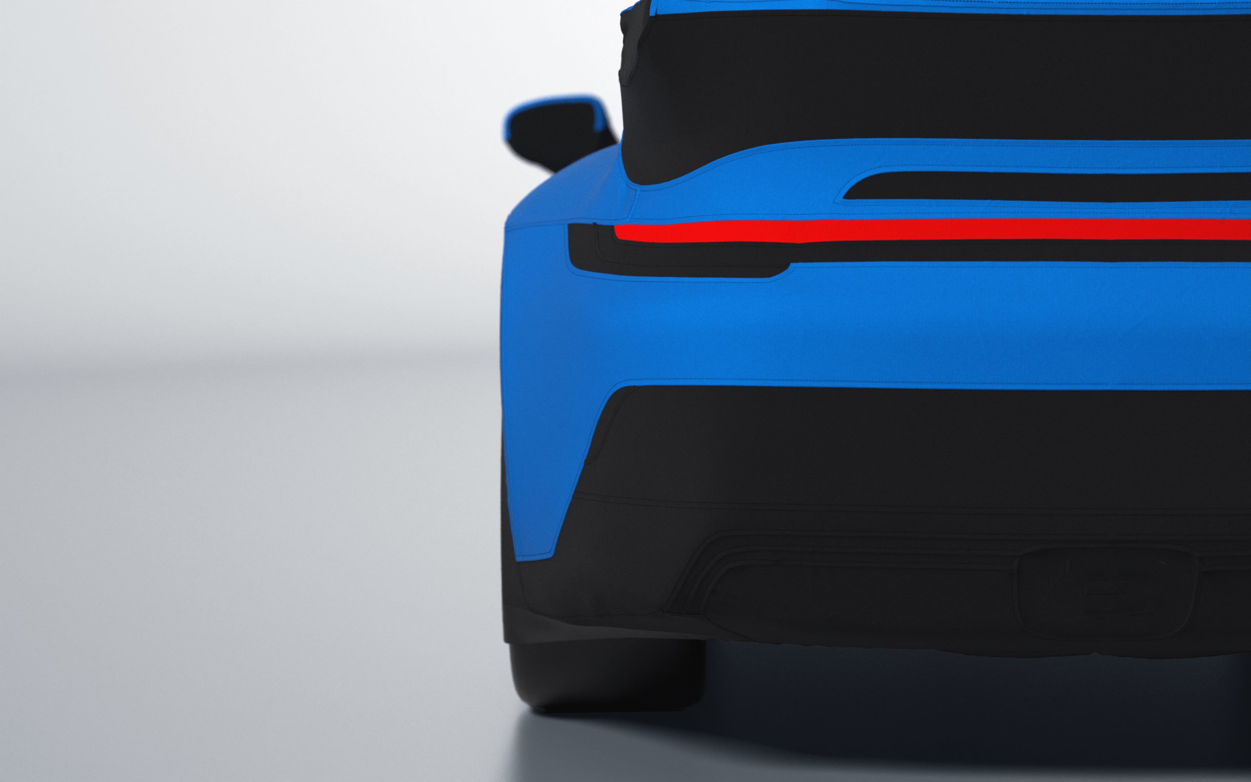 Goodwool tailor-made car cover for Porsche 911 (992.1) GT3 — Blue 540
