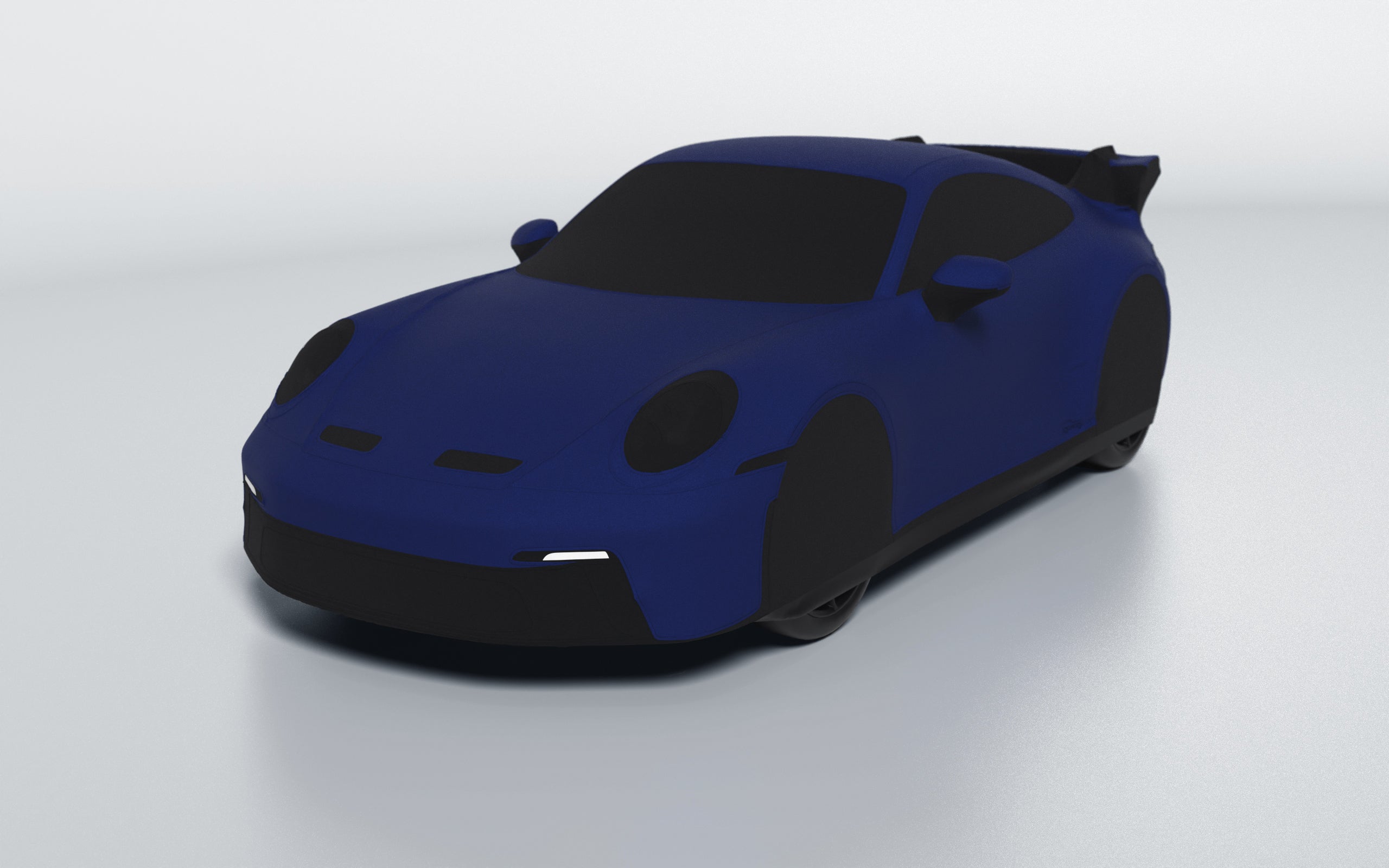 Goodwool tailor-made car cover for Porsche 911 (992.1) GT3 — Blue 590