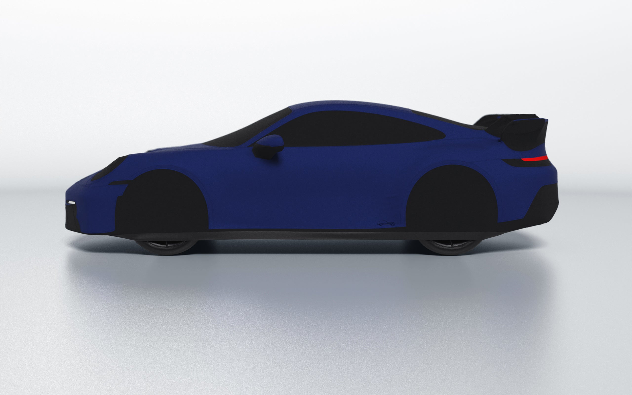 Goodwool tailor-made car cover for Porsche 911 (992.1) GT3 — Blue 590