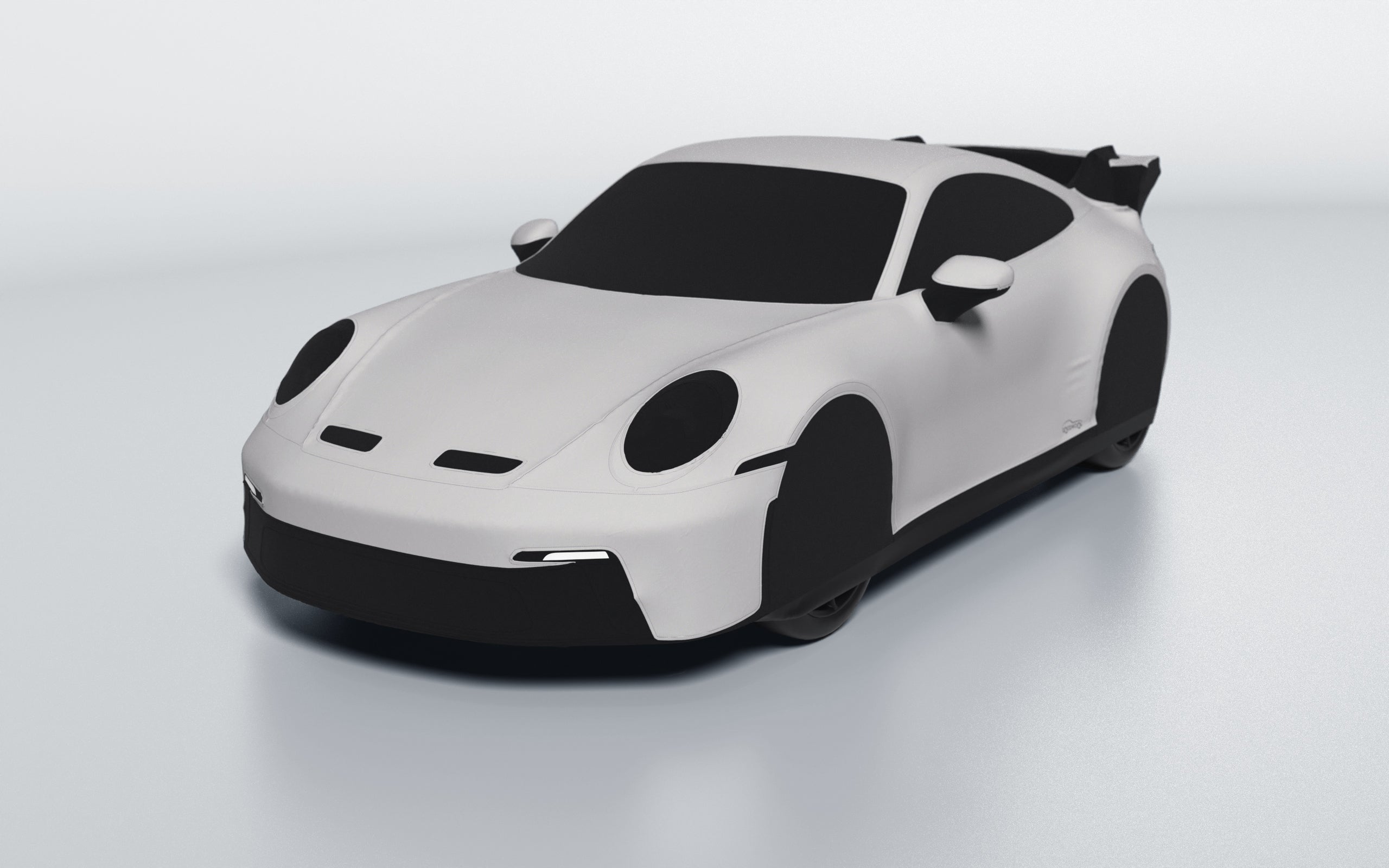 Goodwool tailor-made car cover for Porsche 911 (992.1) GT3 — Grey 710