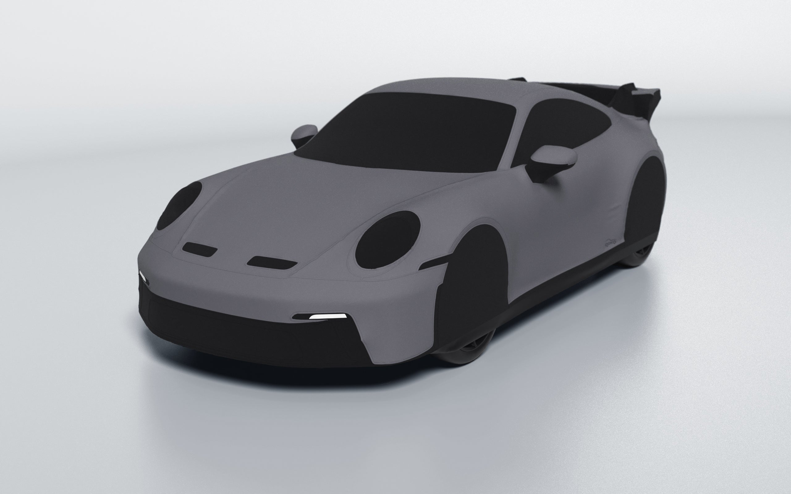 Goodwool tailor-made car cover for Porsche 911 (992.1) GT3 — Grey 770