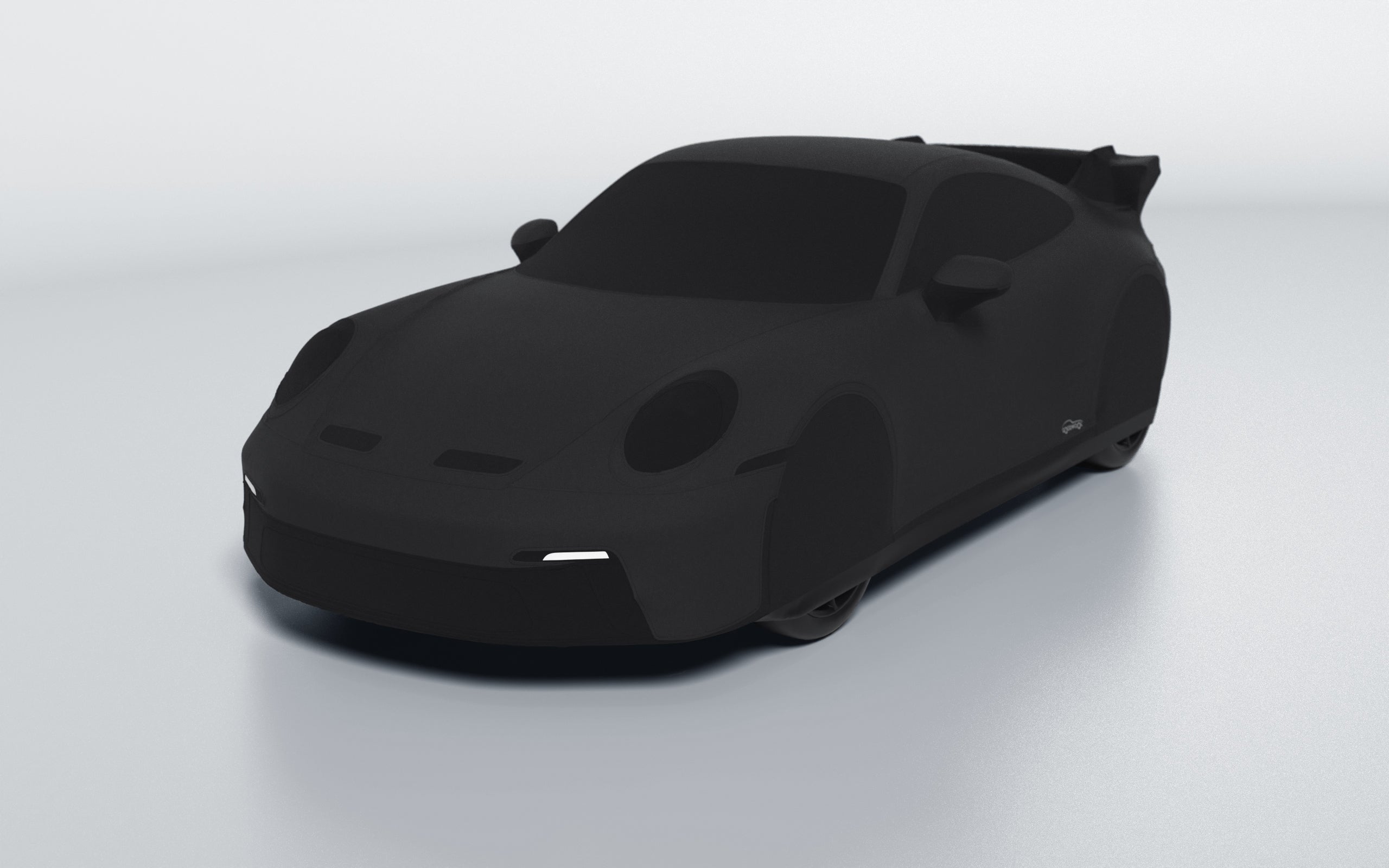 Goodwool tailor-made car cover for Porsche 911 (992.1) GT3 — Black 850