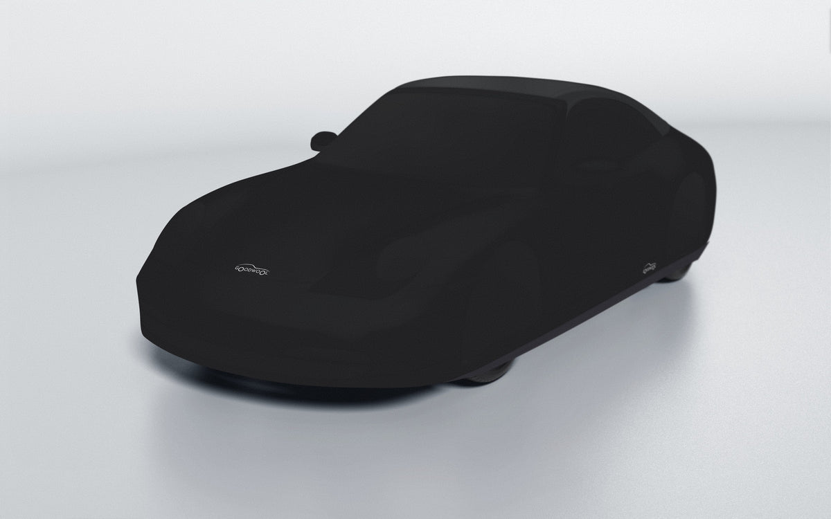 Goodwool tailor-made car cover for Porsche 911 (996.1) Carrera 4 Cabriolet — Black 890